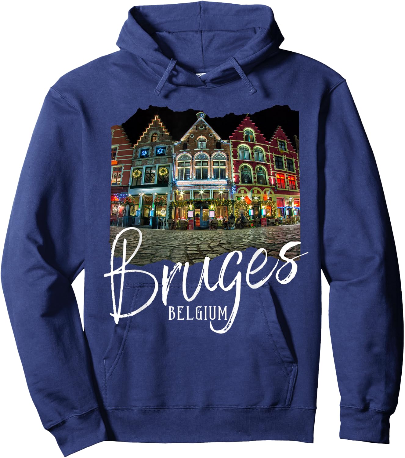 Christmas Souvenir Bruges Belgium Bruges Hoodie - Hoodie | Navy