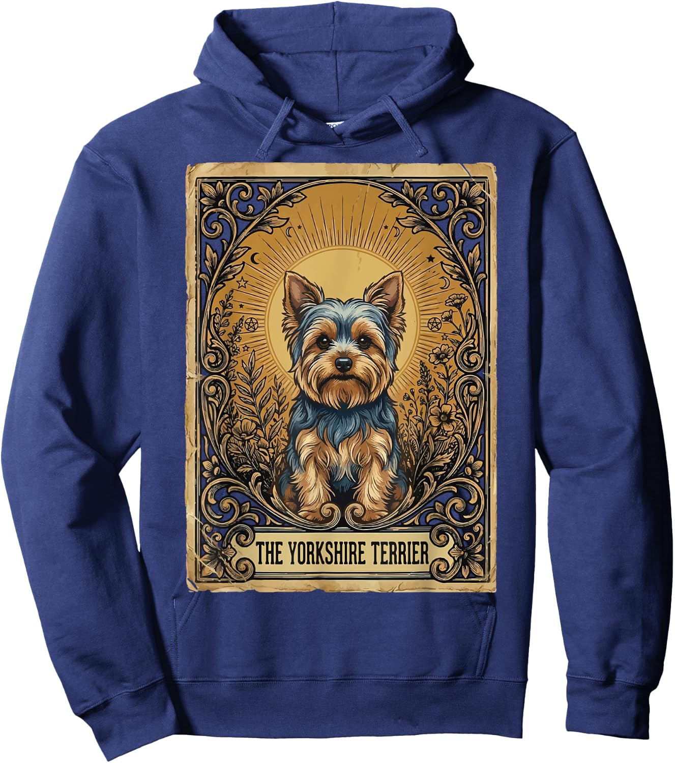 The Yorkshire Terrier Tarot Card Hoodie - Hoodie | Navy