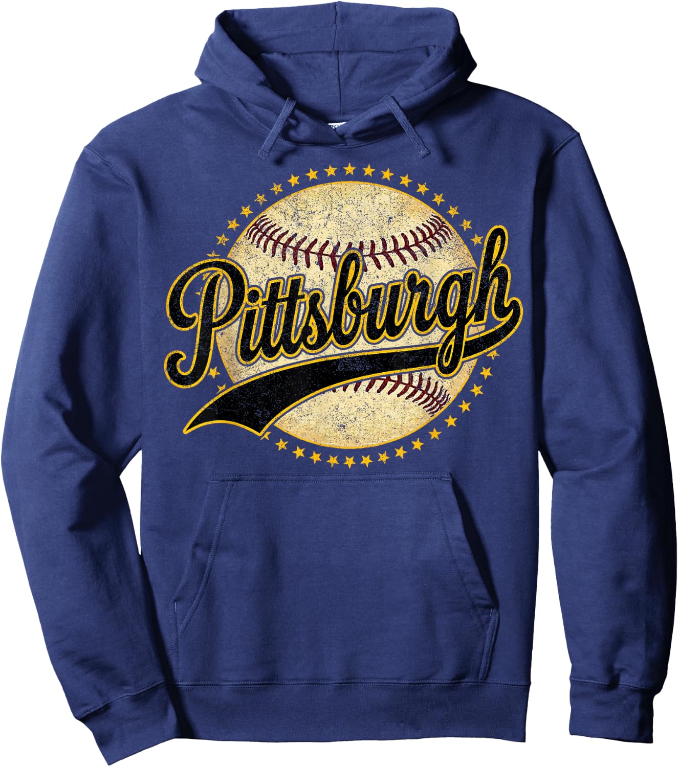 Retro Pittsburgh Throwback Classic Pittsburgh Hoodie - Hoodie | Navy