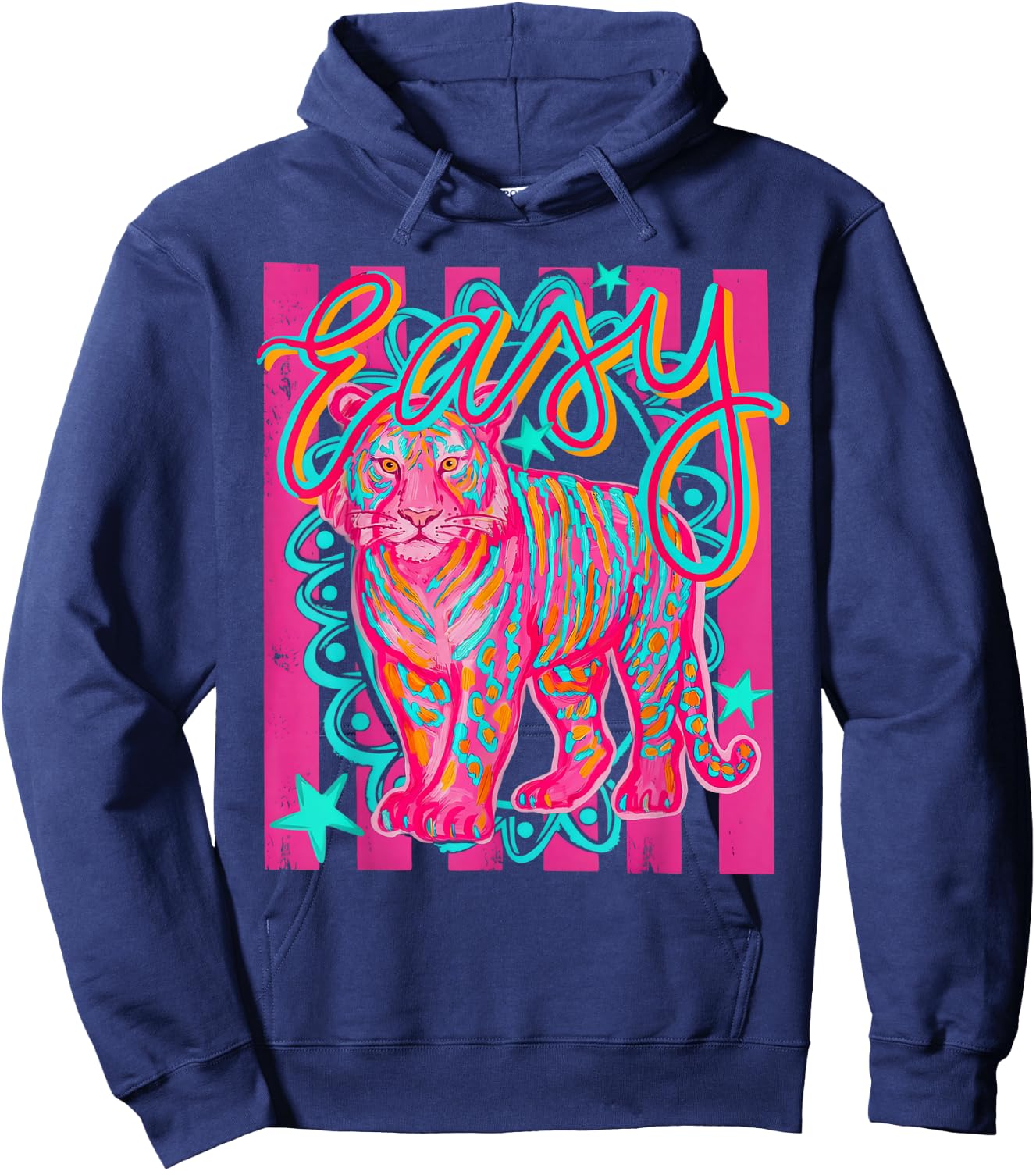 Preppy Easy Tiger Last Day of School Hoodie - Hoodie | Navy