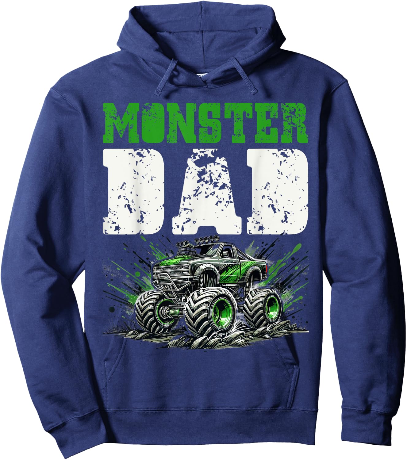 Monster Truck Dad Father's Day Men Hoodie - Hoodie | Navy