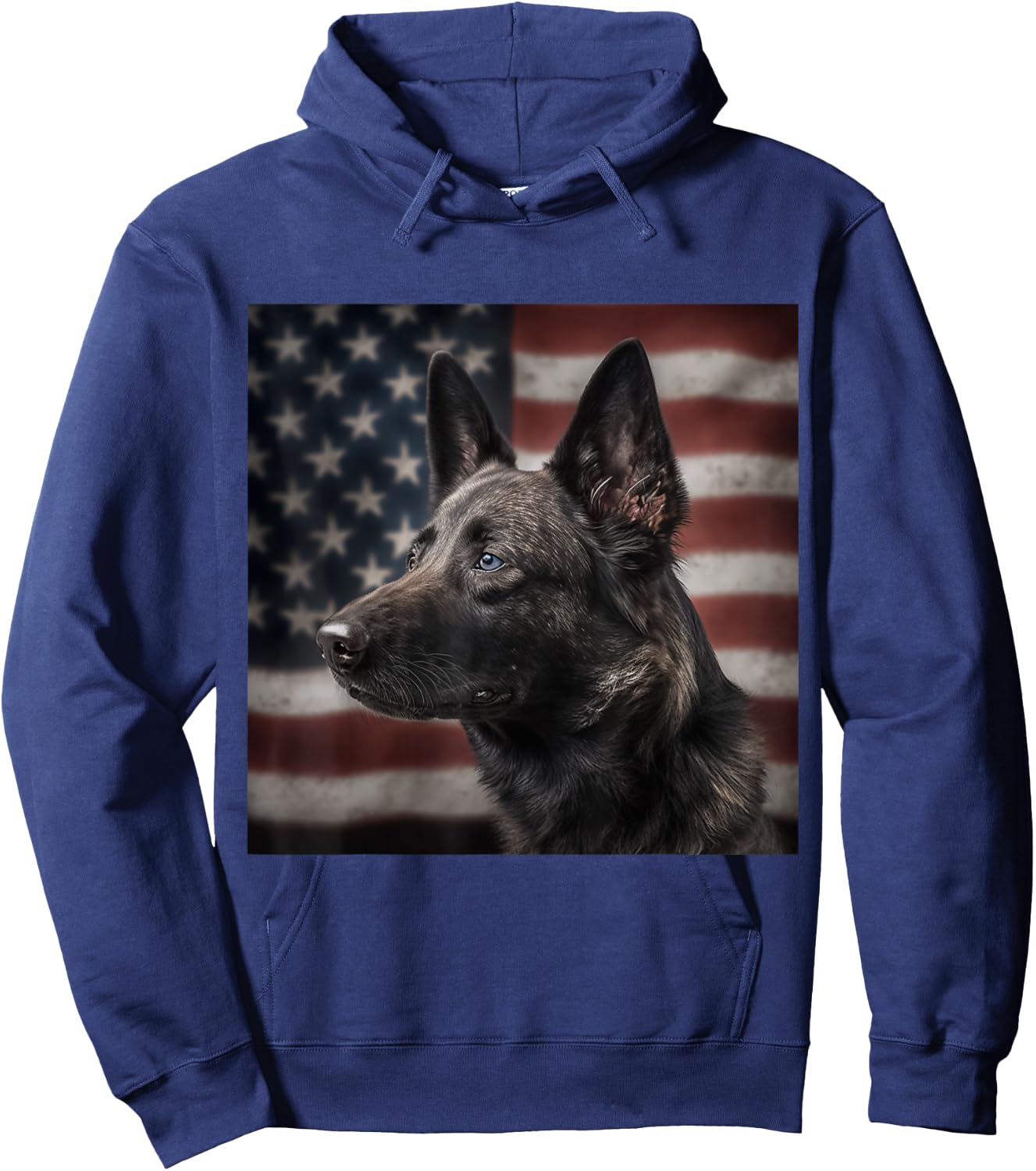 Dutch Shepherd 4th of July - Dutch Shepherd USA Hoodie - Hoodie | Navy