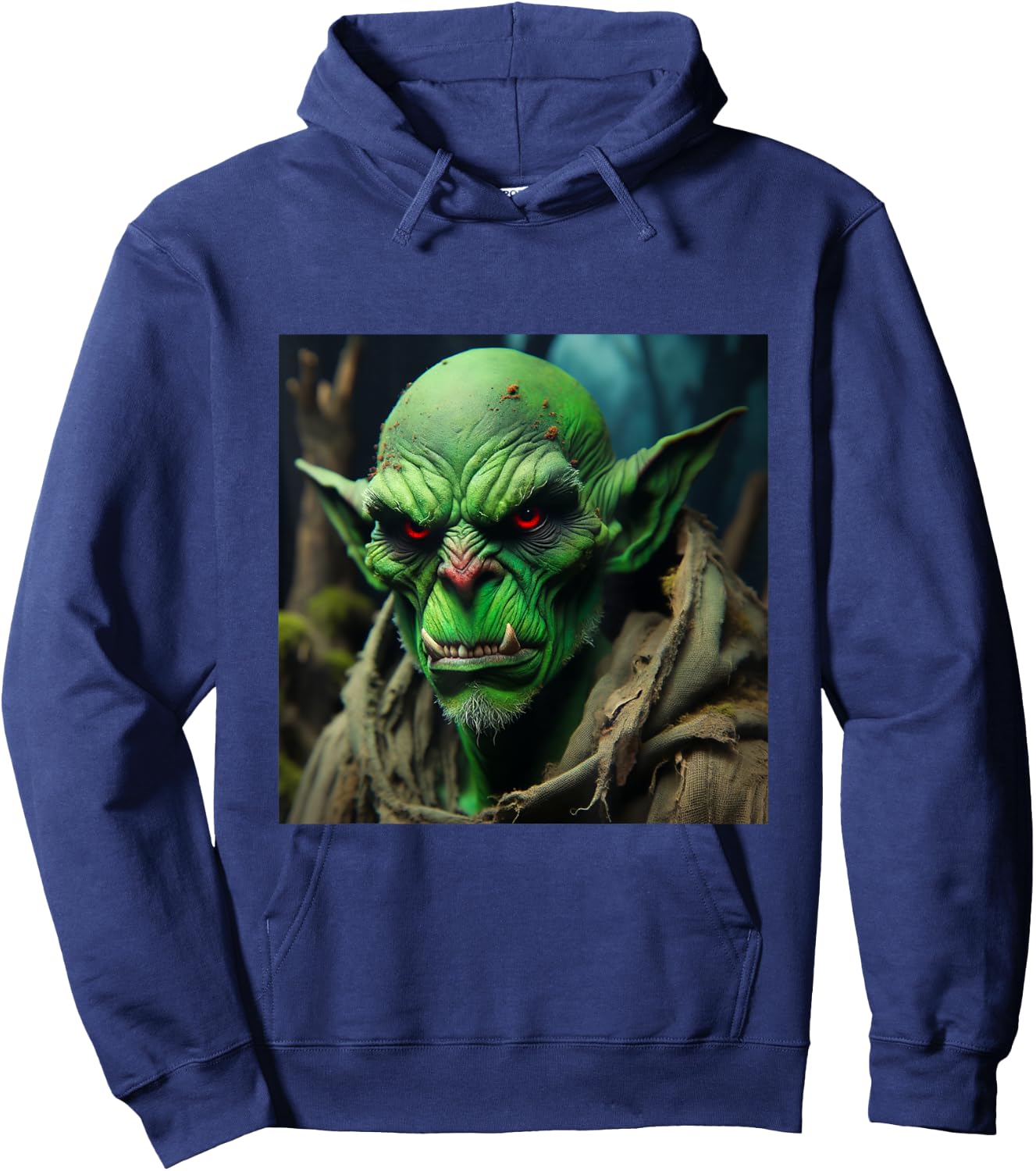 Grußliger grüner Goblin Hoodie - Hoodie | Navy