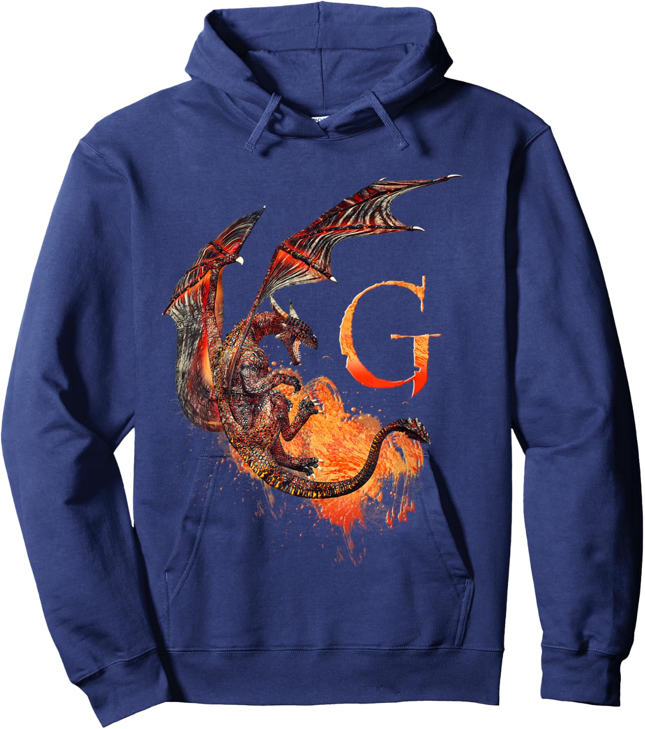 Letter G dragon monogram Hoodie - Hoodie | Navy