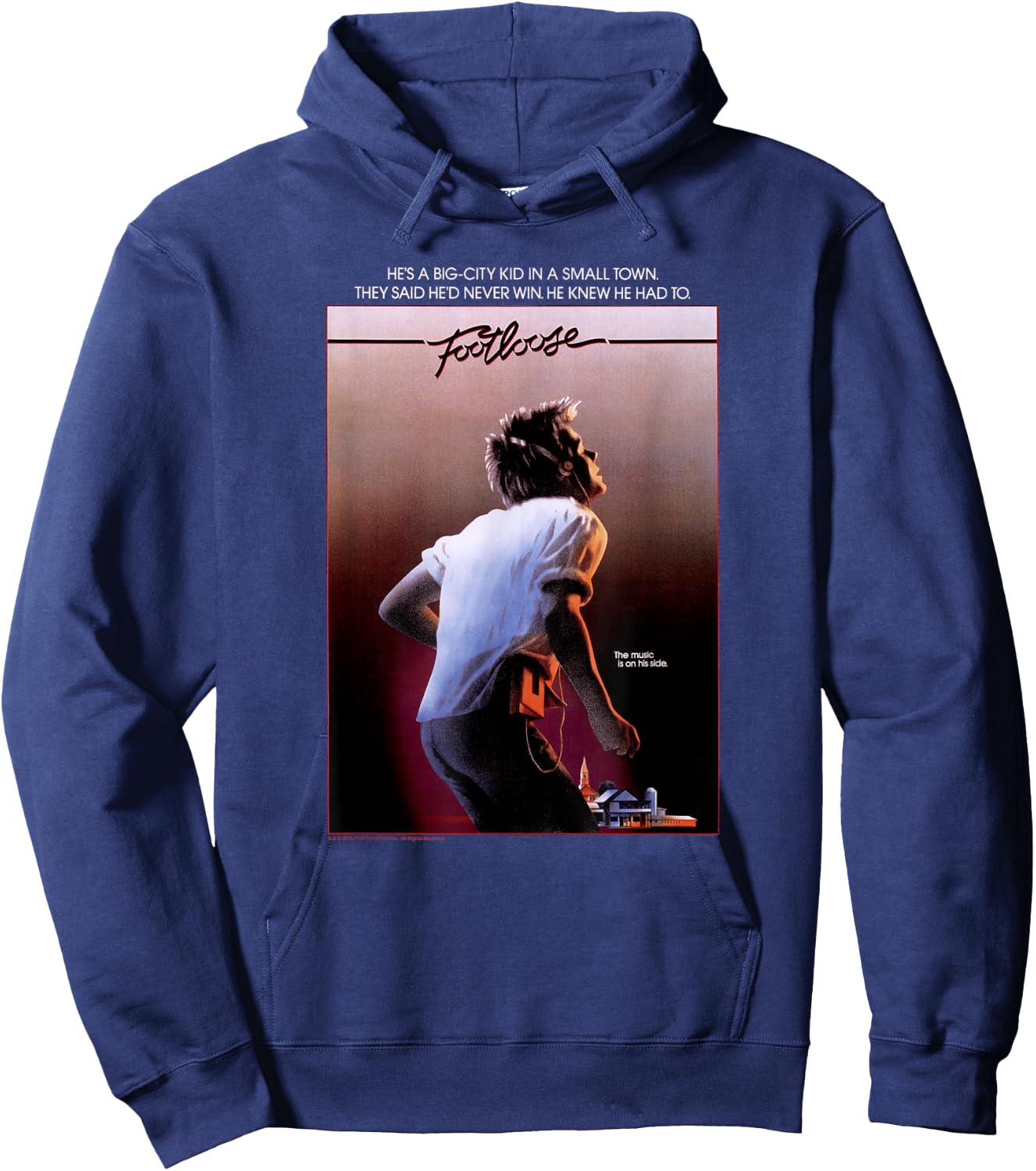 Footloose Poster Hoodie - Hoodie | Navy