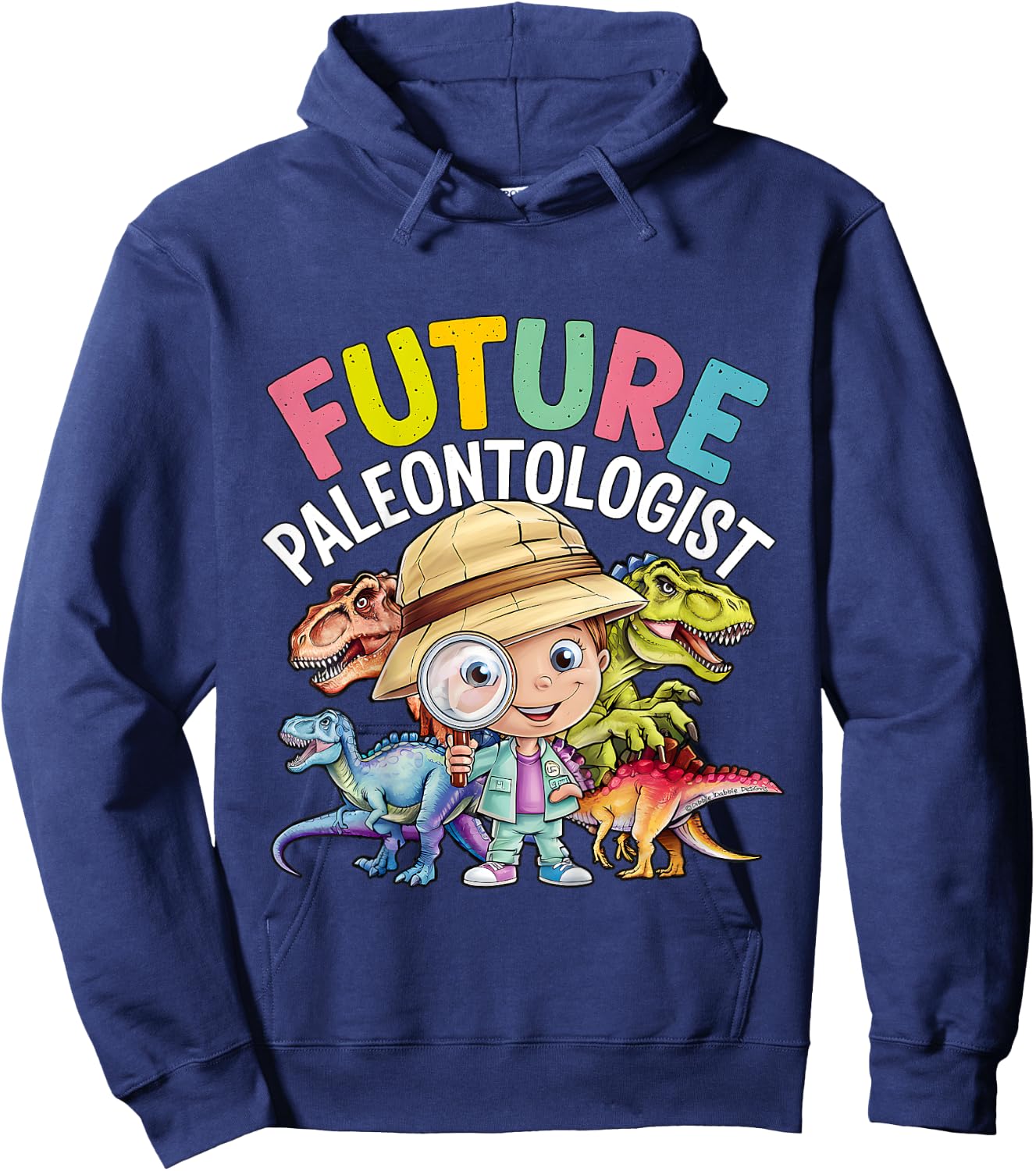 Cute Dinosaur Expert Future Paleontologist Hoodie - Hoodie | Navy