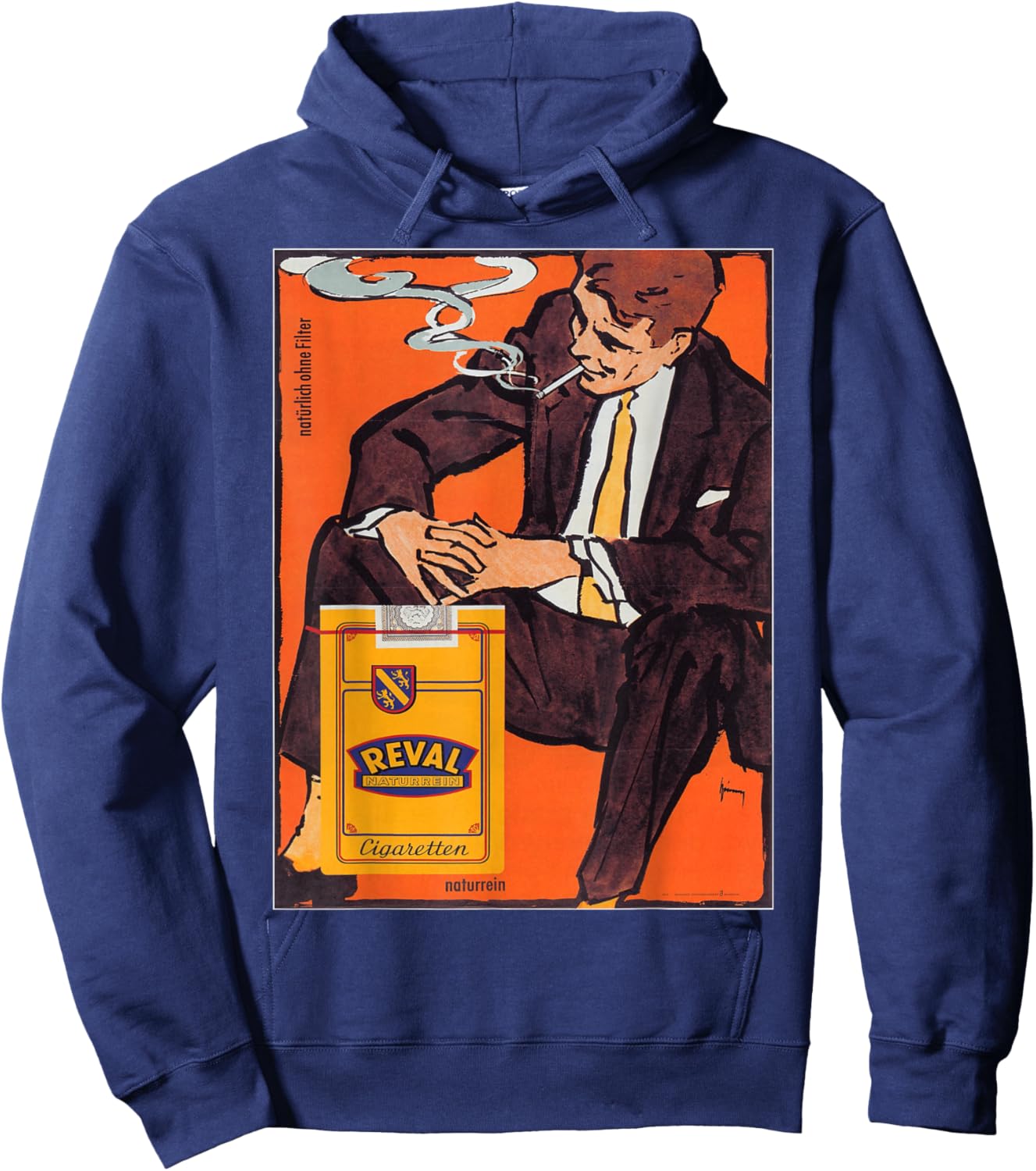 Vintage poster - Reval Cigarettes Retro Hoodie - Hoodie | Navy