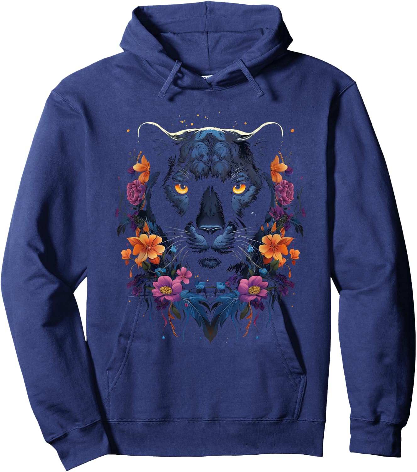 Panther with beautiful eyes black panthers Hoodie - Hoodie | Navy
