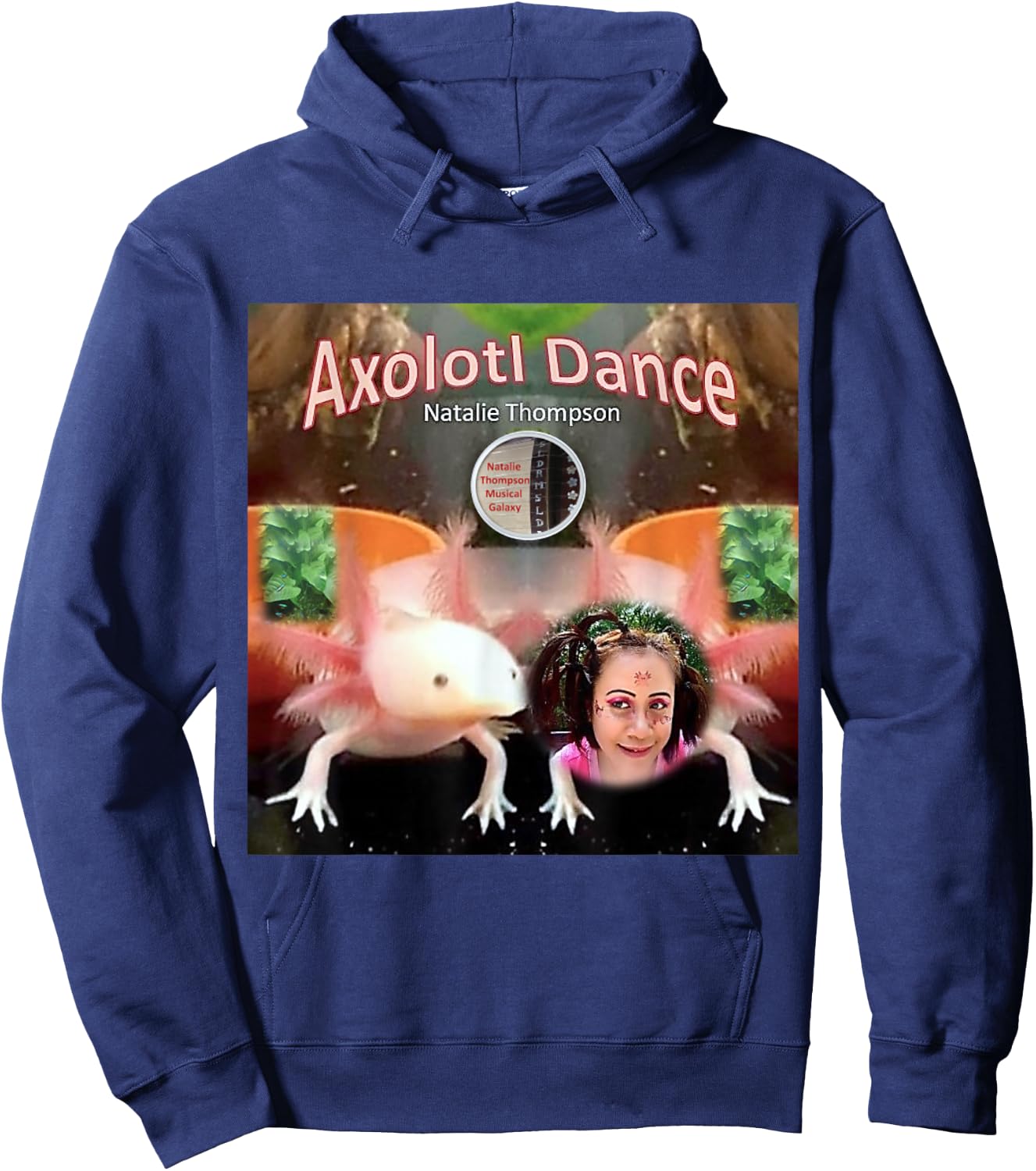Axolotl Dance by Natalie Thompson Hoodie - Hoodie | Navy