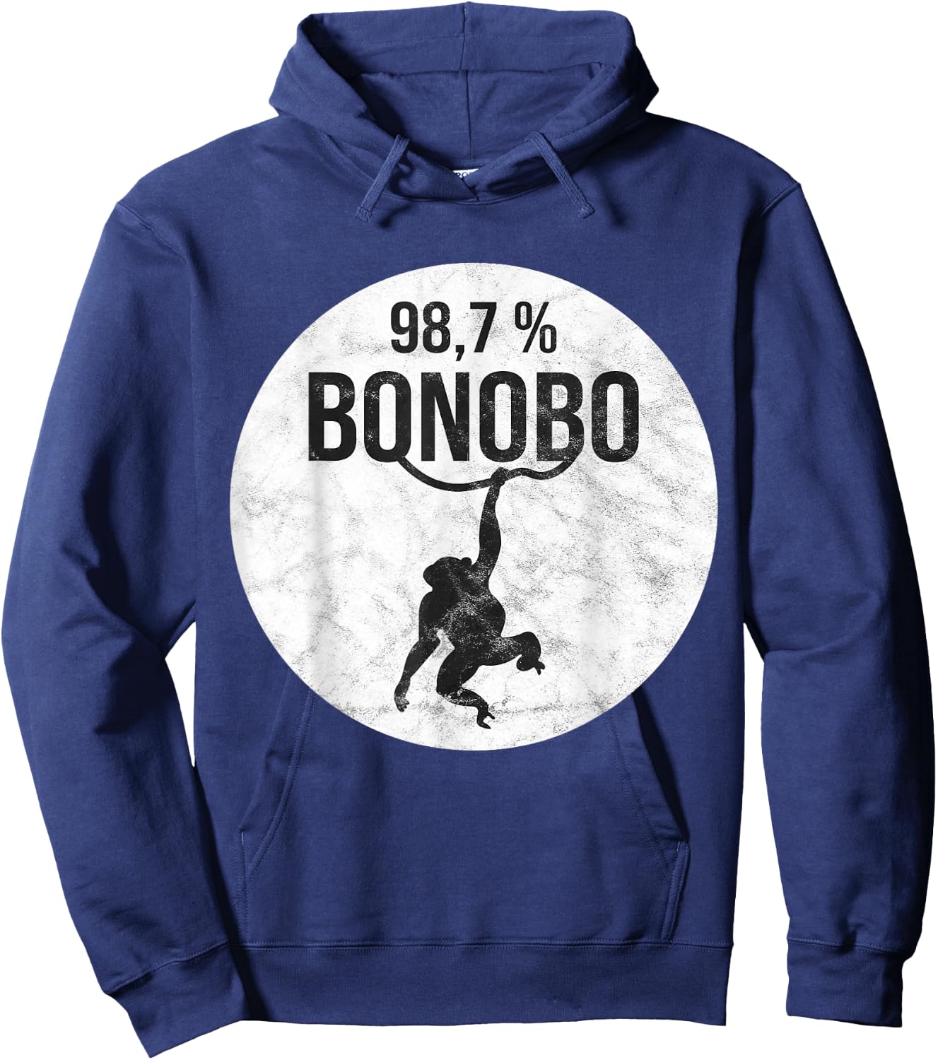 Funny Monkey with Chimpanzee Bonobo DNA Hoodie - Hoodie | Navy
