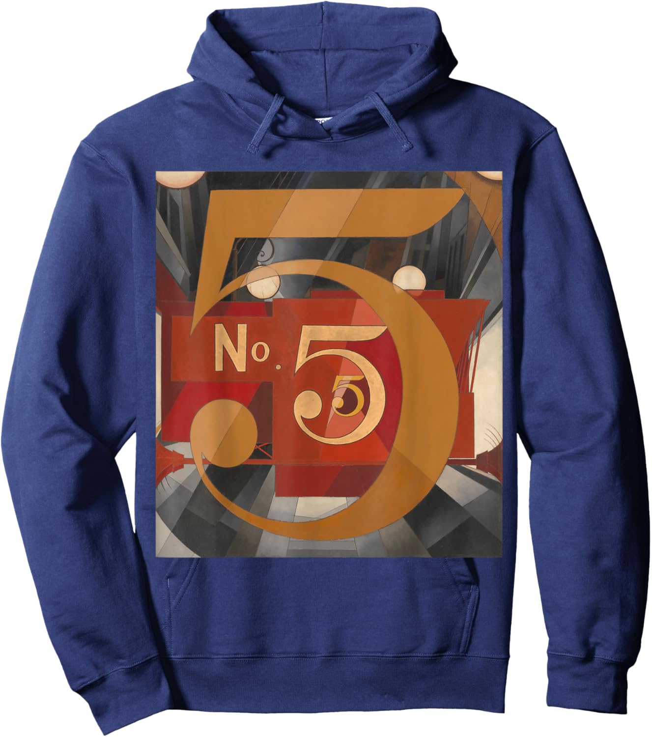 I Saw The Figure 5 in Gold Vintage Fine Art Hoodie - Hoodie | Navy