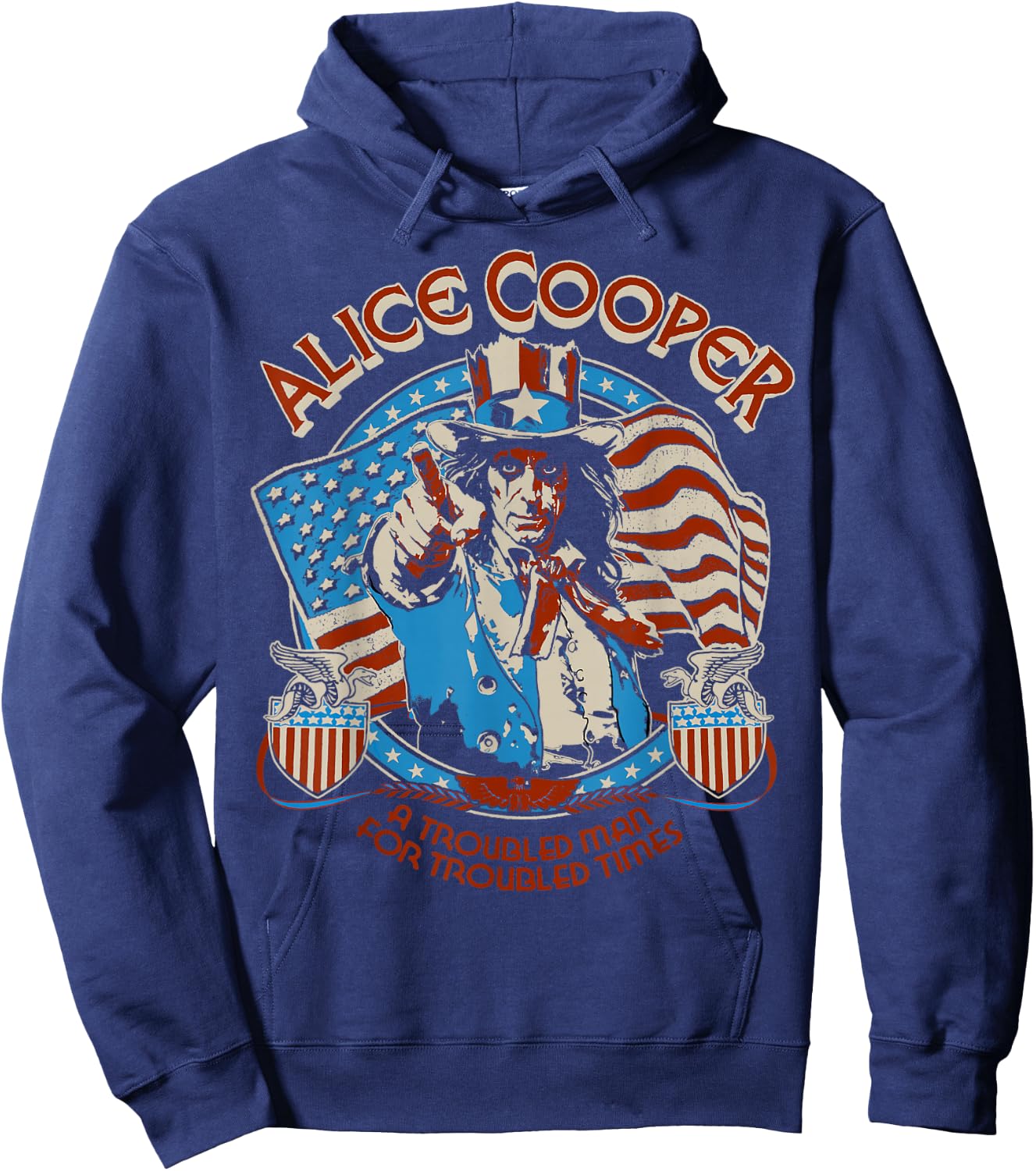 Alice Cooper Elected Snake Shields Hoodie - Hoodie | Navy