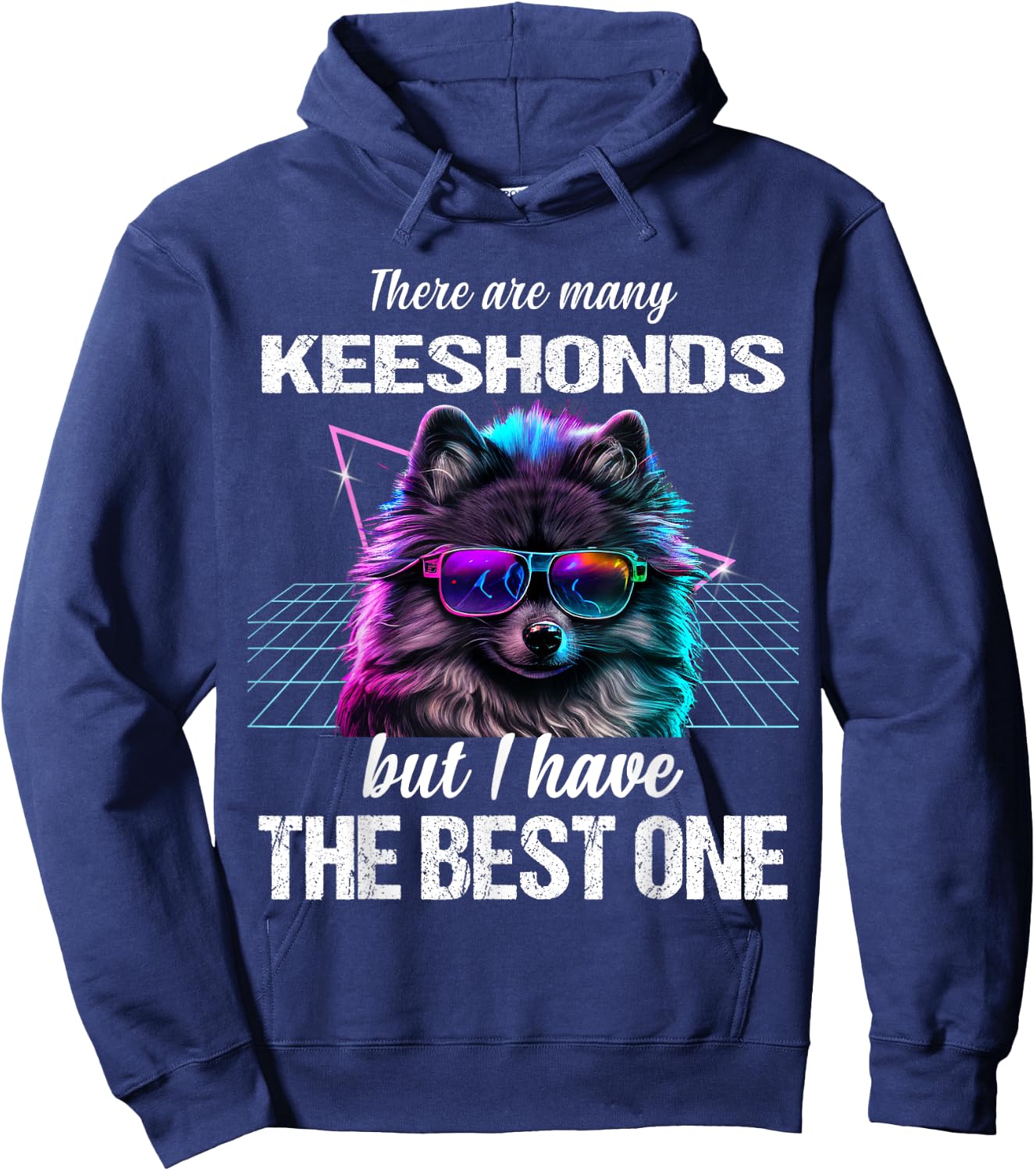 Keeshond Dog Keeshonds Hoodie - Hoodie | Navy