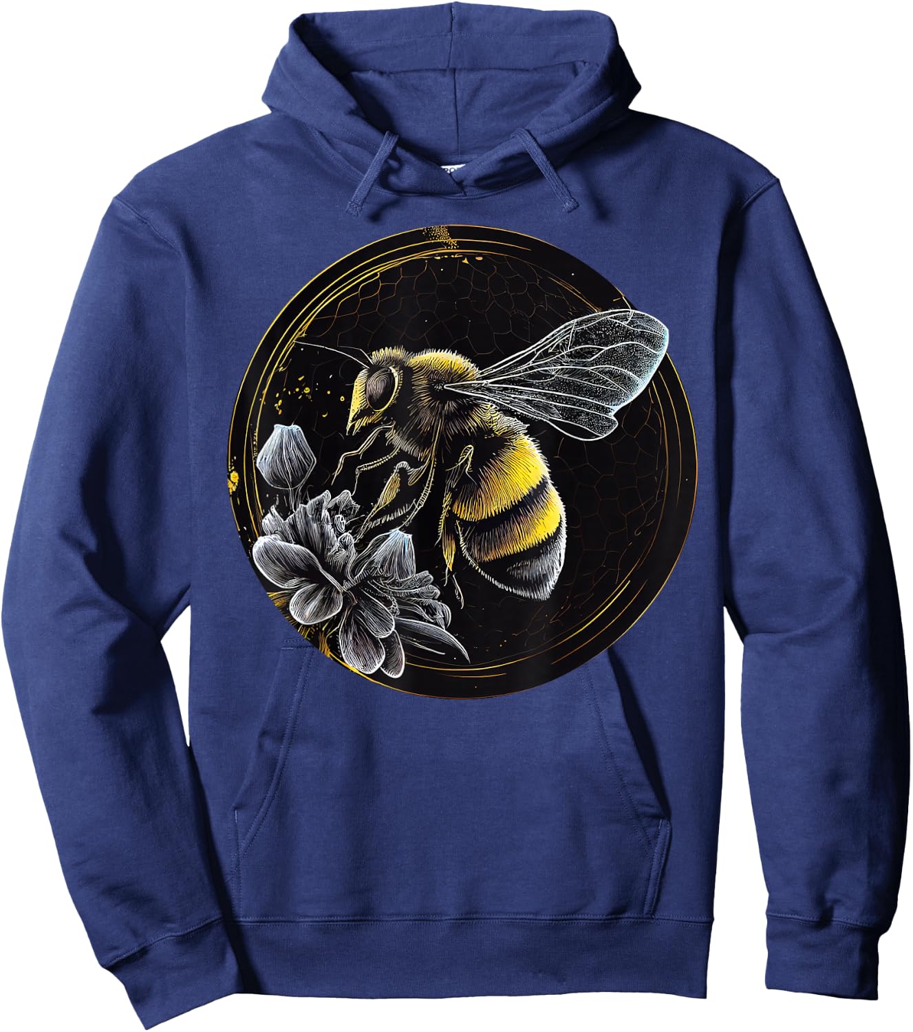 Bee Animal Lover Wildlife Bees Hoodie - Hoodie | Navy