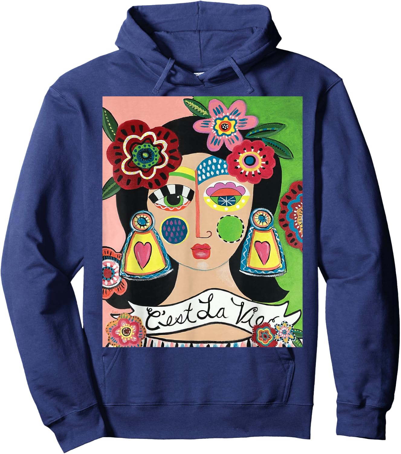 C'est La Vie Hoodie - Hoodie | Navy