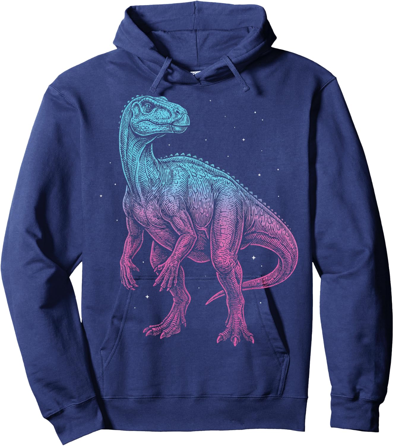 Iguanodon Illustration Hoodie - Hoodie | Navy