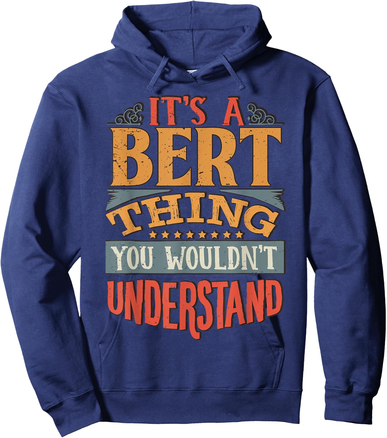 Funny Name Gifts By Maria Bert Name - -Adults - Black - Small - Short Sleeve - Cotton, Polyester Blend - Modern - - T Back - Christmas, Birthday Hoodie - Hoodie | Navy