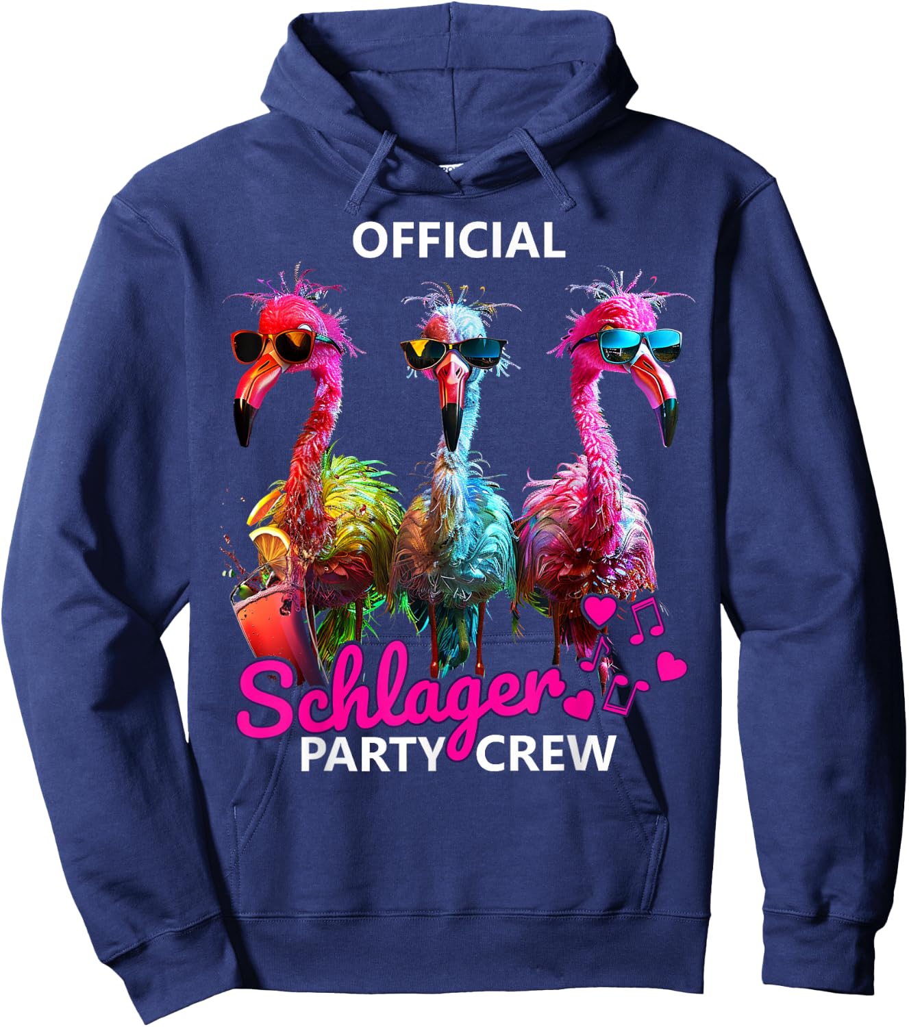 Official Schlager Party Crew , black Hoodie - Hoodie | Navy