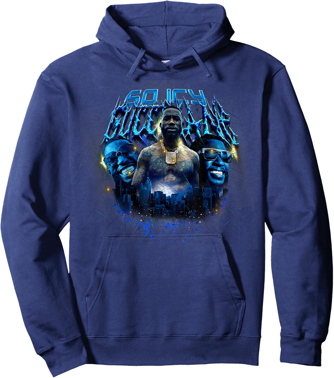 Gucci Mane Collage , black Hoodie - Hoodie | Navy