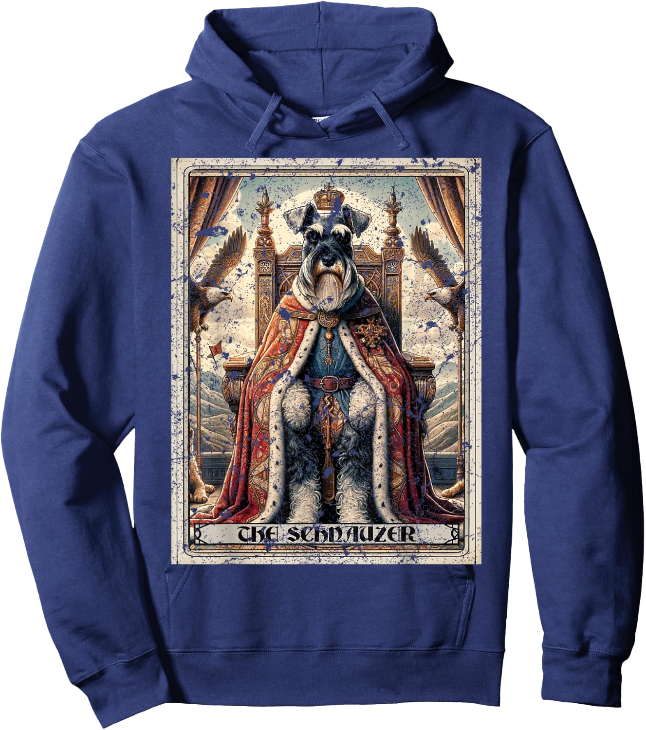 A Schnauzer Tarot Card Dog Hoodie - Hoodie | Navy