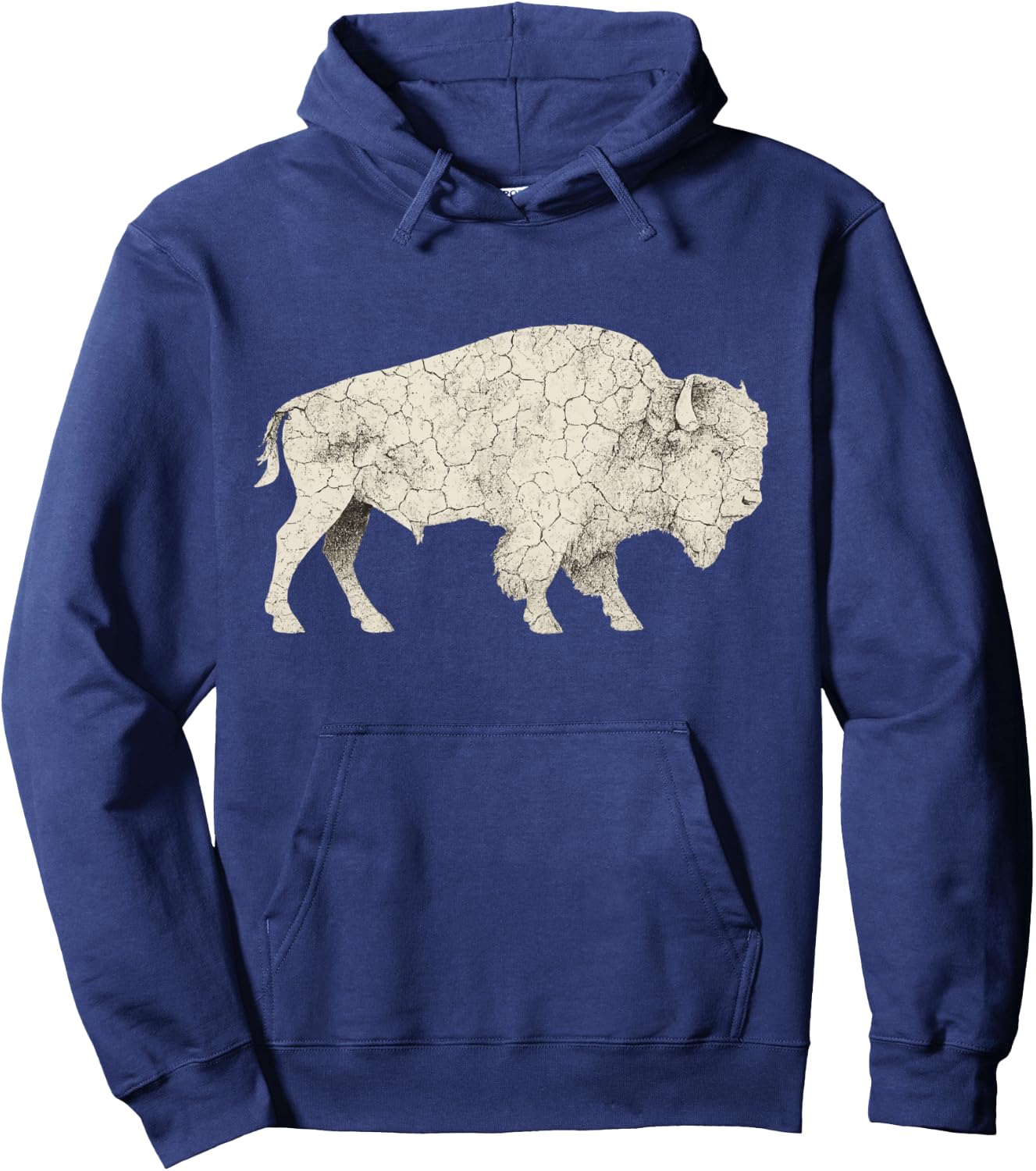 Bison American Buffalo Hoodie - Hoodie | Navy