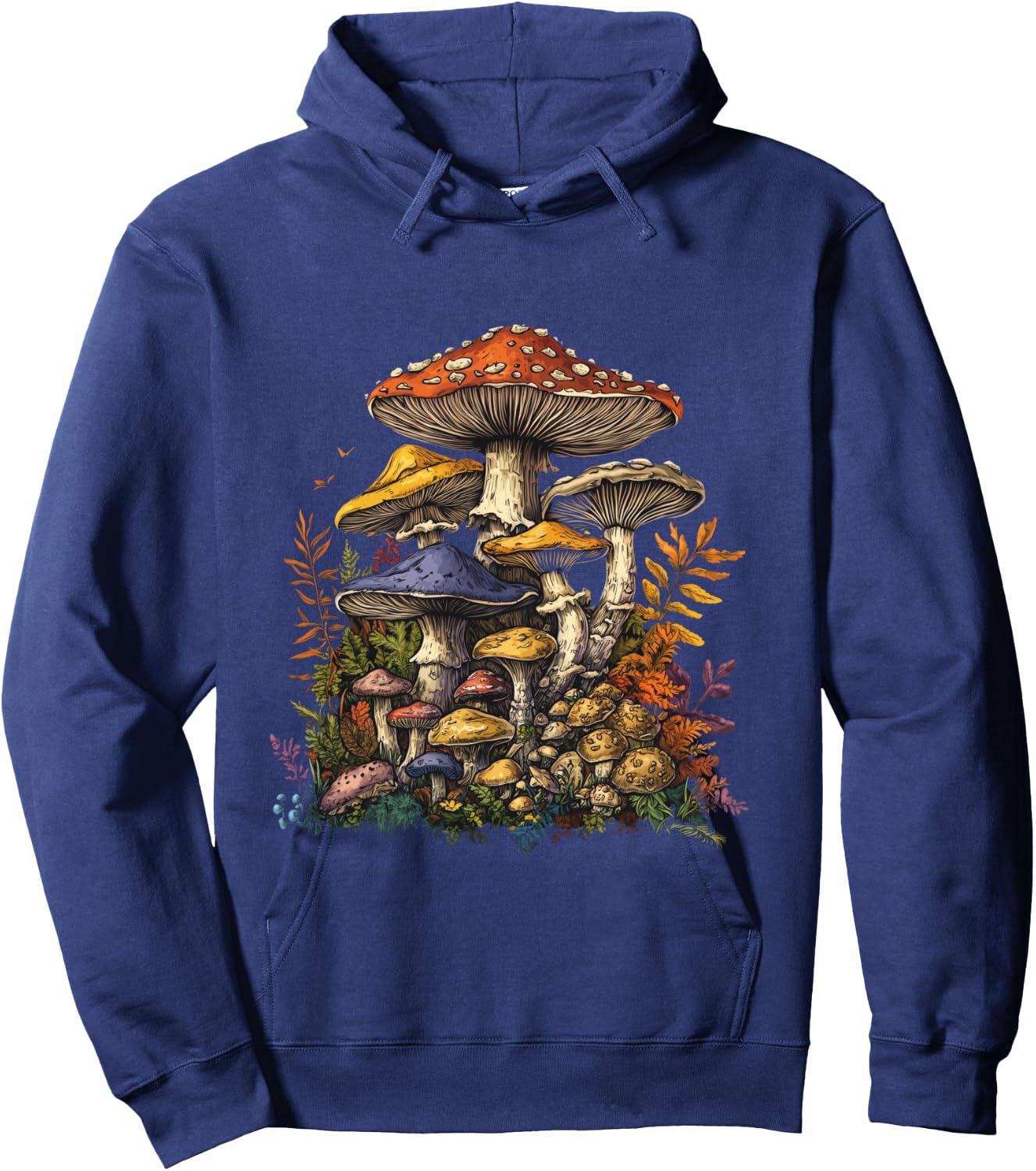 Mushroom pattern for mushroom lovers Hoodie - Hoodie | Navy