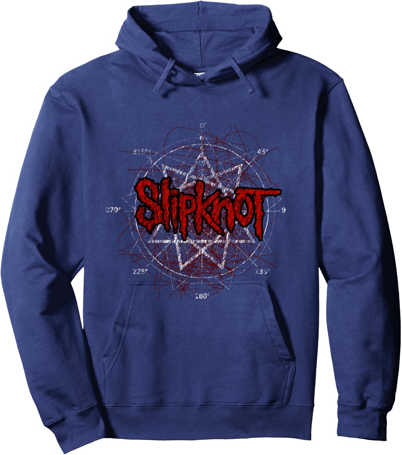 Slipknot Sketch Star Langarmshirt Hoodie - Hoodie | Navy