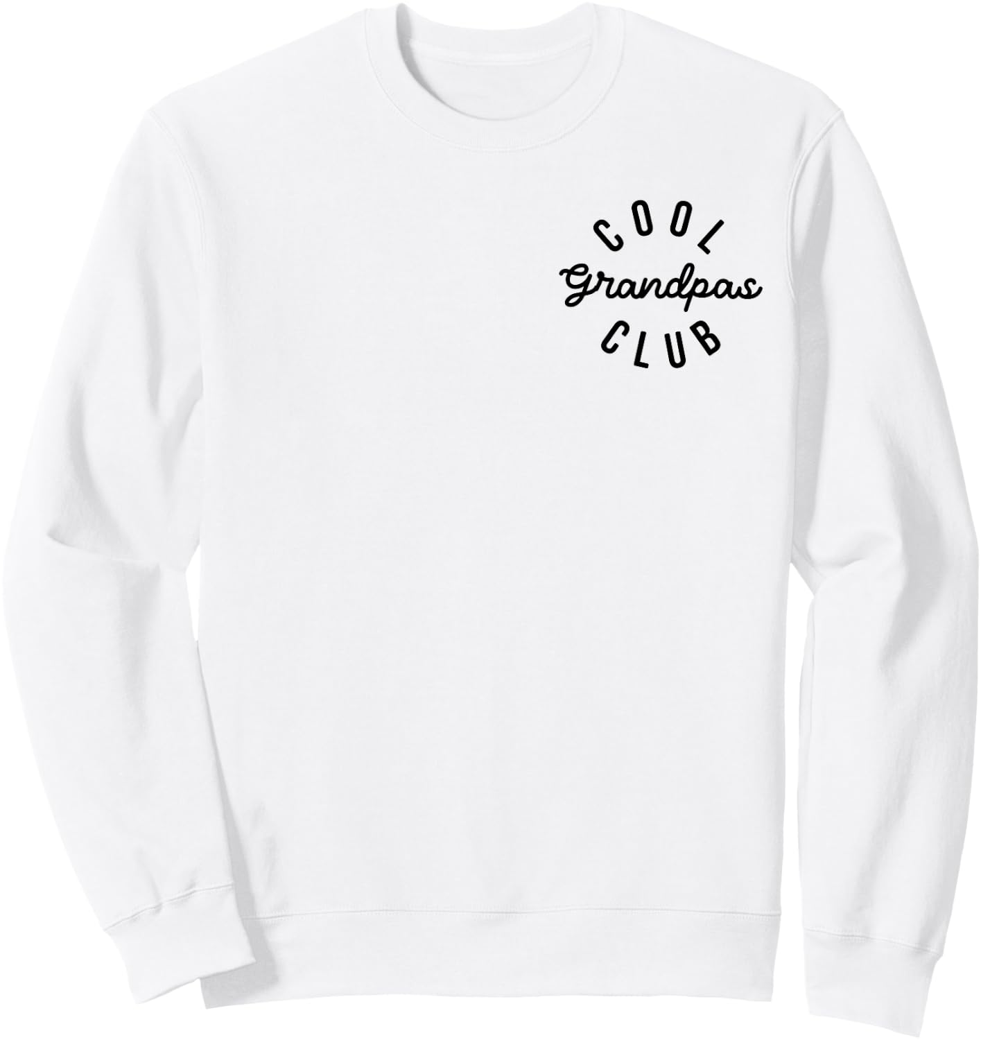 Cool Grandpas Club Father's Day New Grandfather Announcement Sweatshirt - Sweatshirt | White