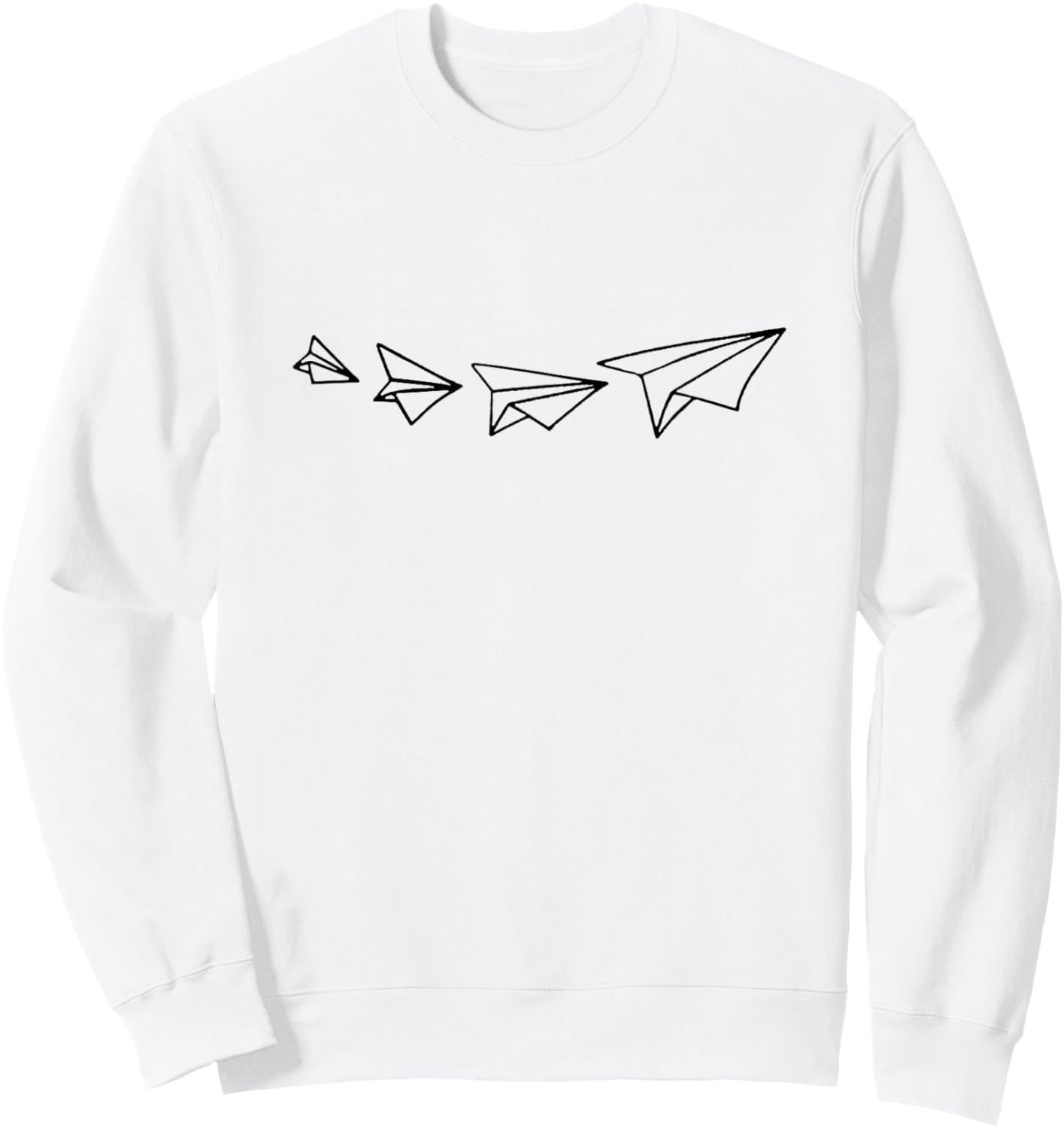 Paper Airplane Shirt Flying Planes Aircraft Origami Shirt Sweatshirt - Sweatshirt | White