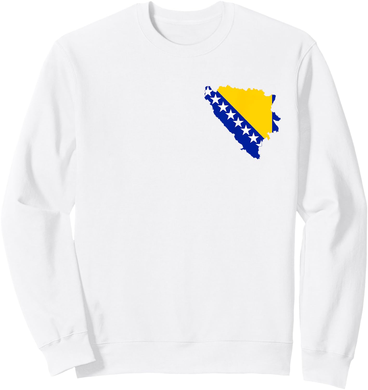 Bosnien Flagge Bosnische Farben Sarajevo Frauen Männer BIH Sweatshirt - Sweatshirt | White