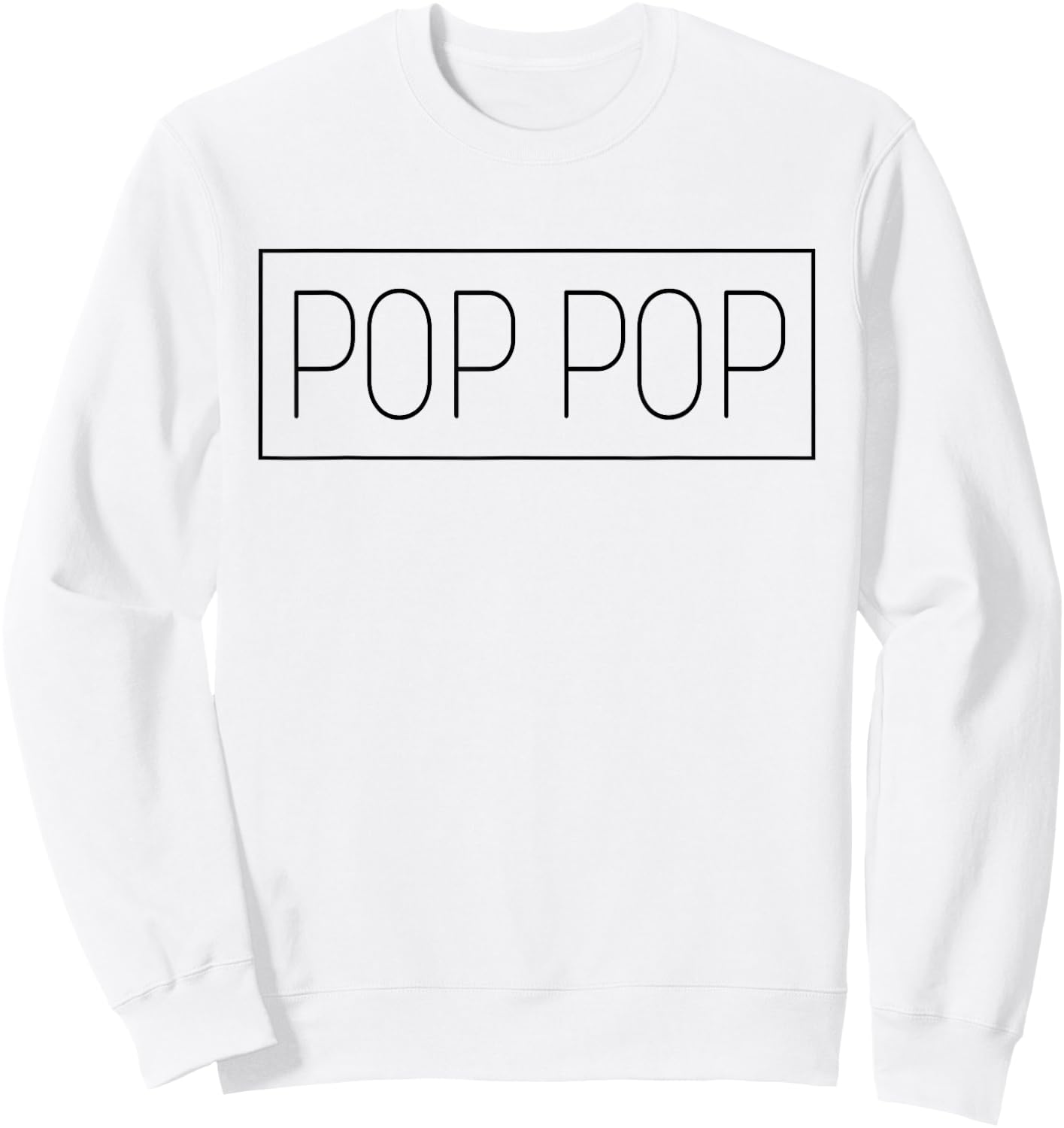 Retro Personalized Name Pop Pop Distressed Vintage Sweatshirt - Sweatshirt | White