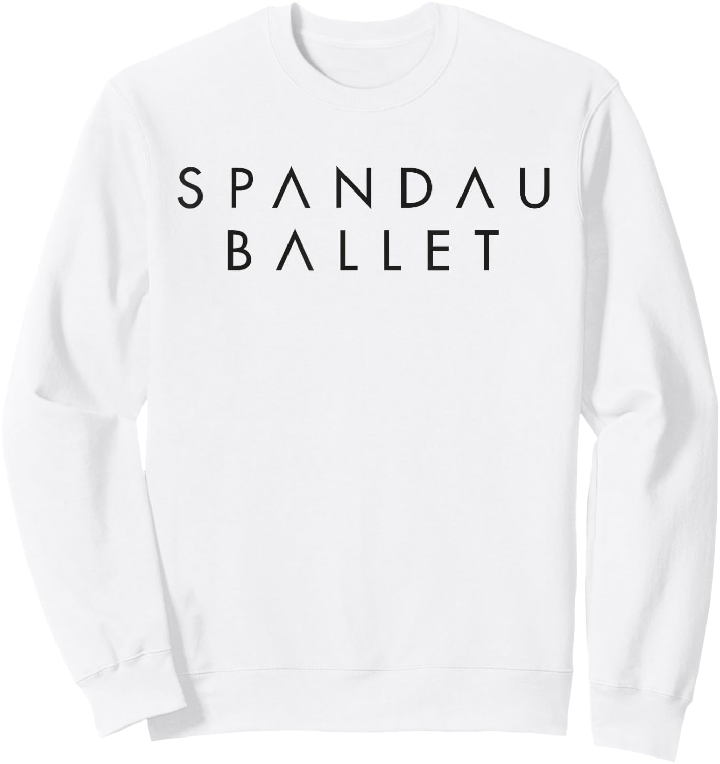 Spandau Ballet Official Black Logo Sweatshirt - Sweatshirt | White