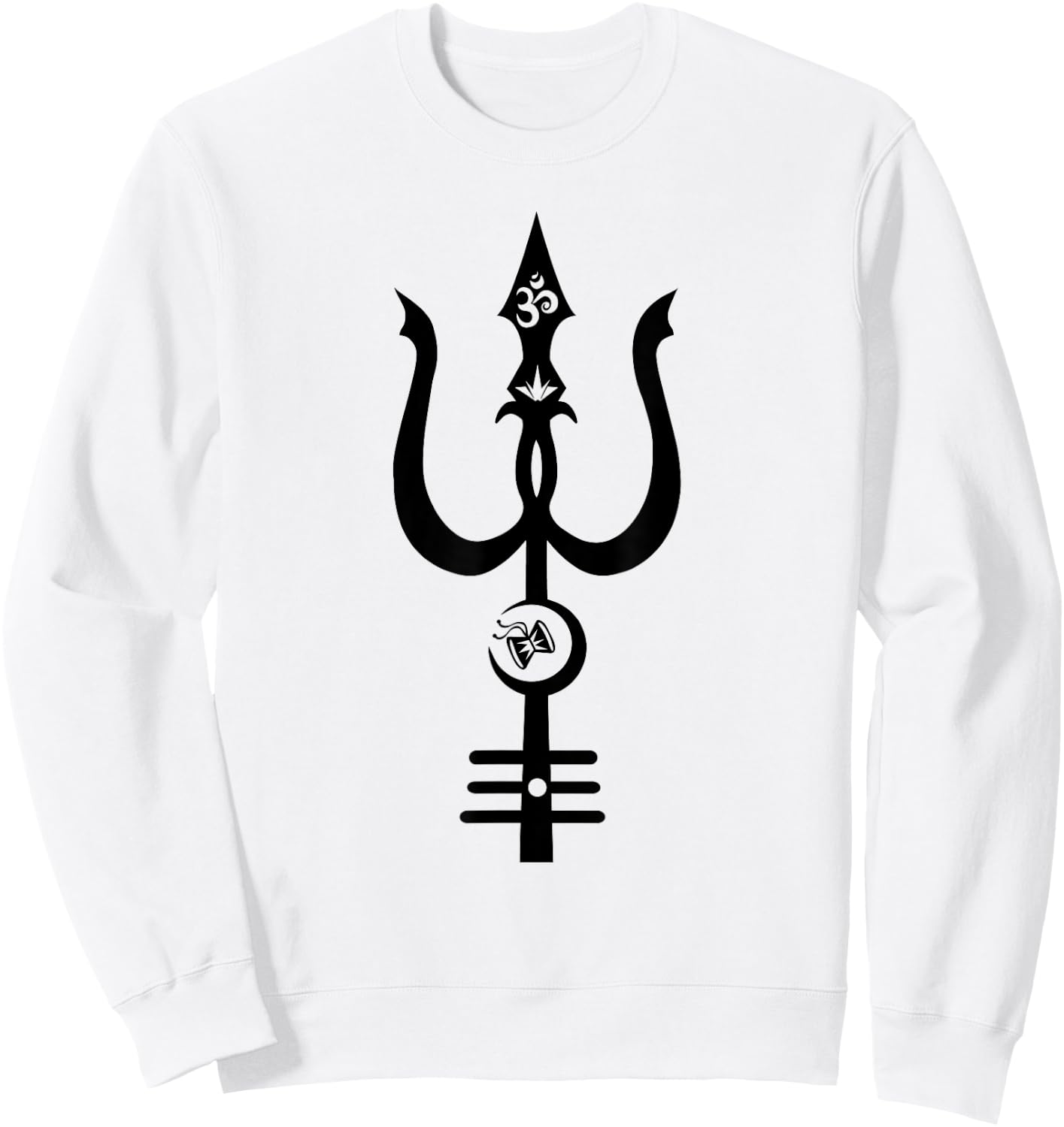 Kundalini Shiva's Trident Design - Awesome Gifts Sweatshirt - Sweatshirt | White