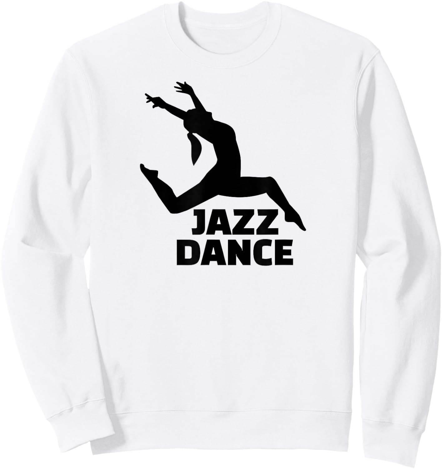 Jazz Dance – Leaping Dancer Sweatshirt - Sweatshirt | White