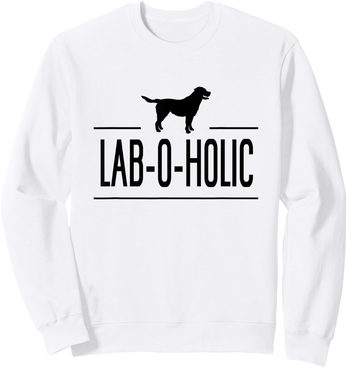 LAB-O-HOLIC LABRADOR RETRIEVER Gift Shirt Sweatshirt - Sweatshirt | White