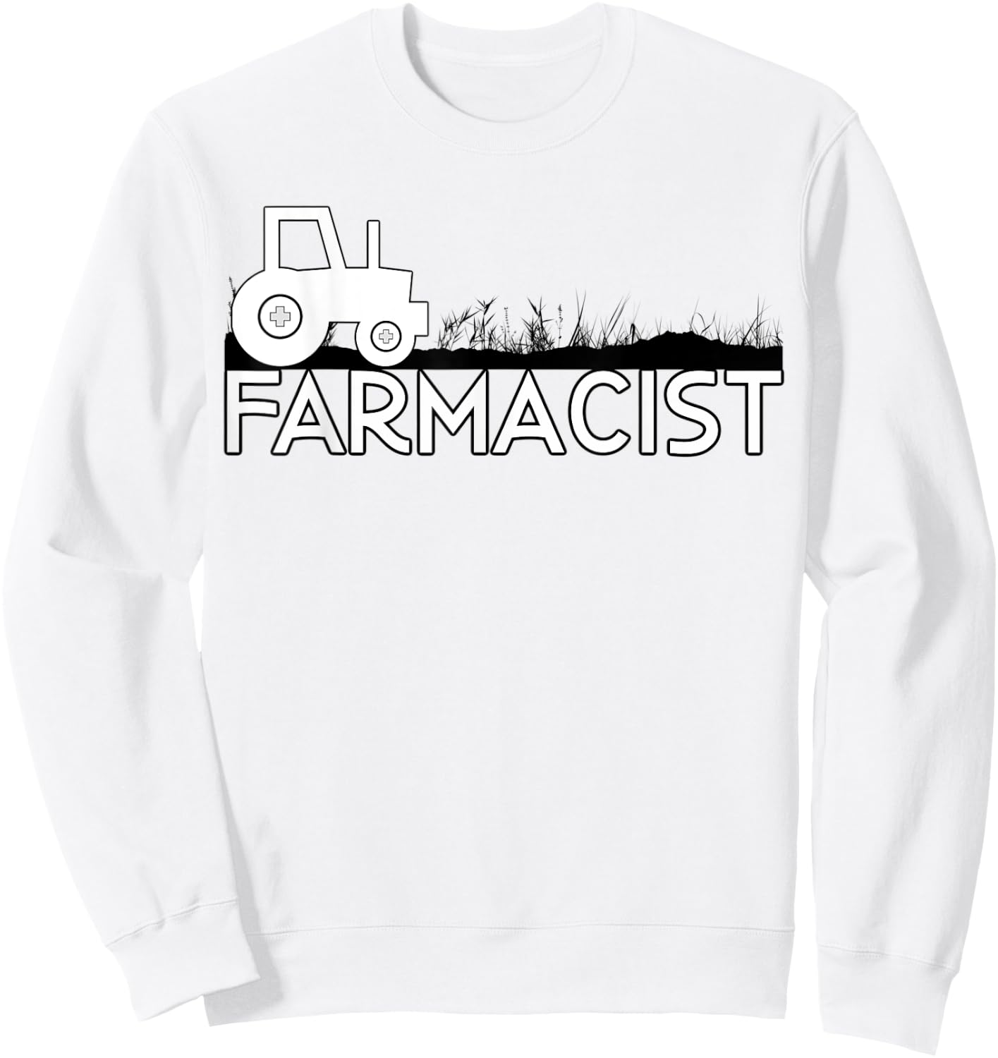 Farmacist cultivating god's apothecary - Unique Farmer Gift Sweatshirt - Sweatshirt | White