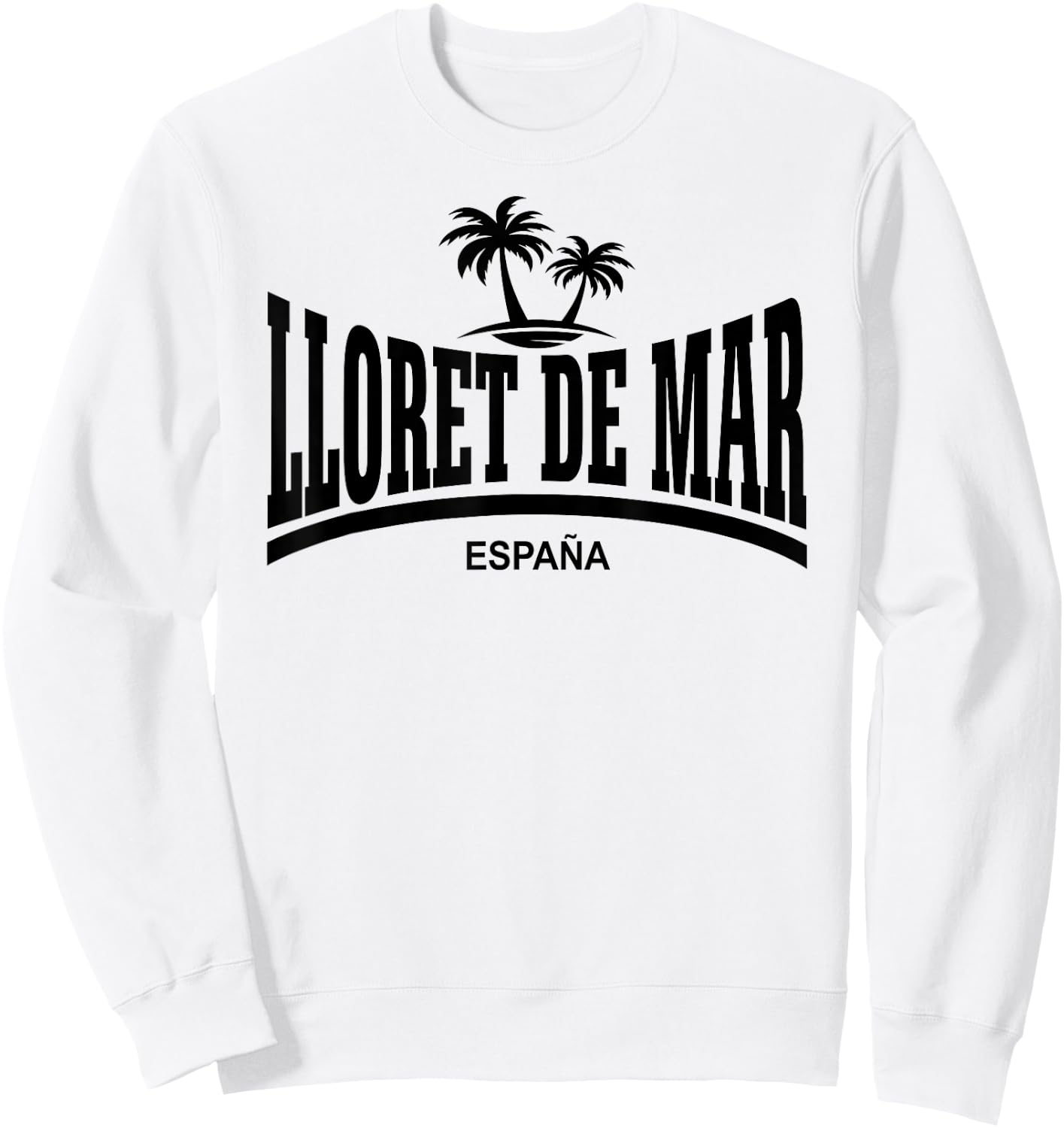 Lloret De Mar - Espana + Palmiers Sweatshirt - Sweatshirt | White