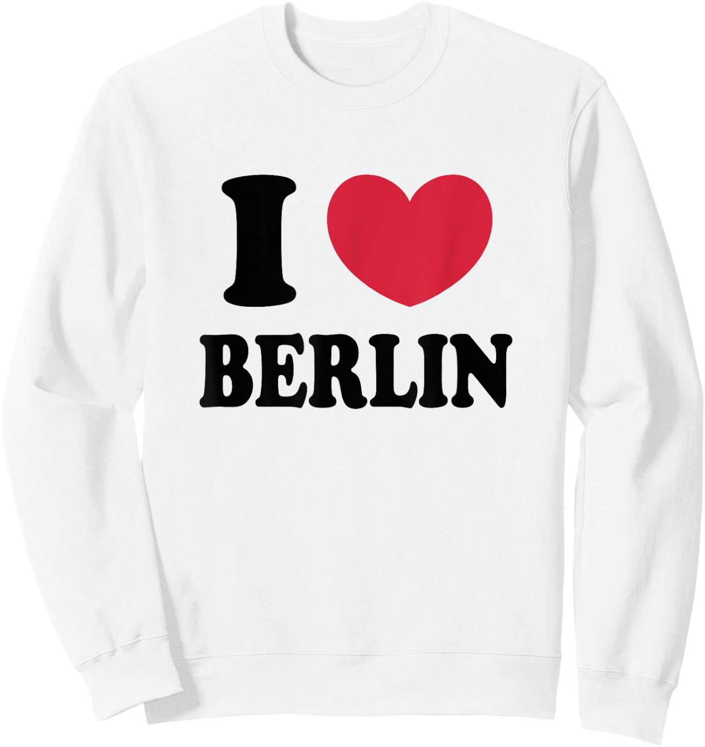 I Love Berlin , white, S Sweatshirt - Sweatshirt | White