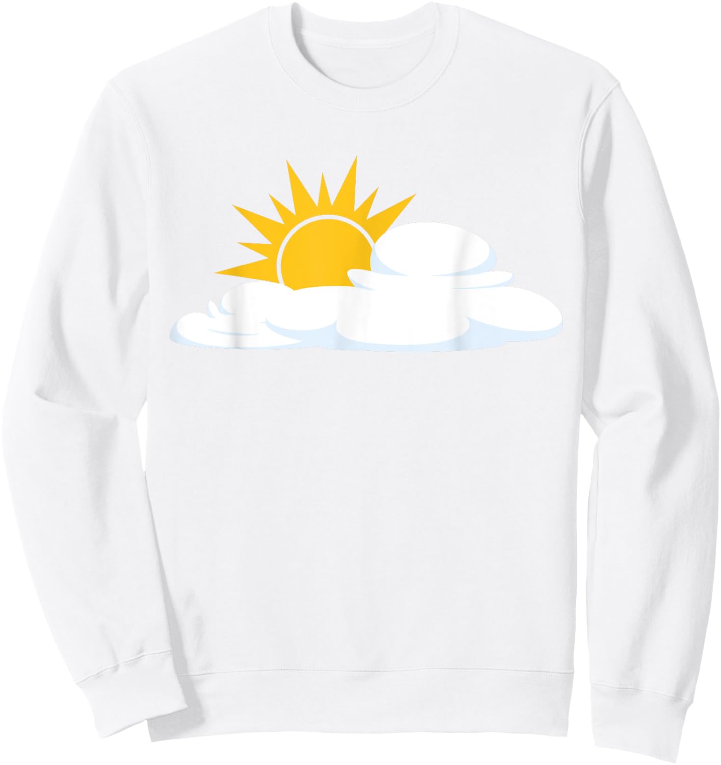 White Cloud With Sunshine Men Women Kids Sweatshirt - Sweatshirt | White