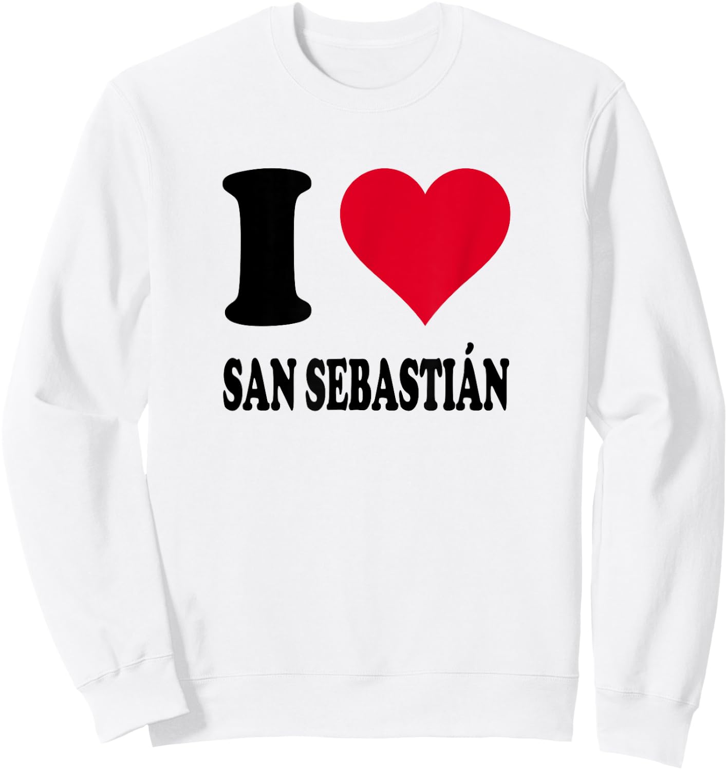 I Love San Sebastian Sweatshirt - Sweatshirt | White