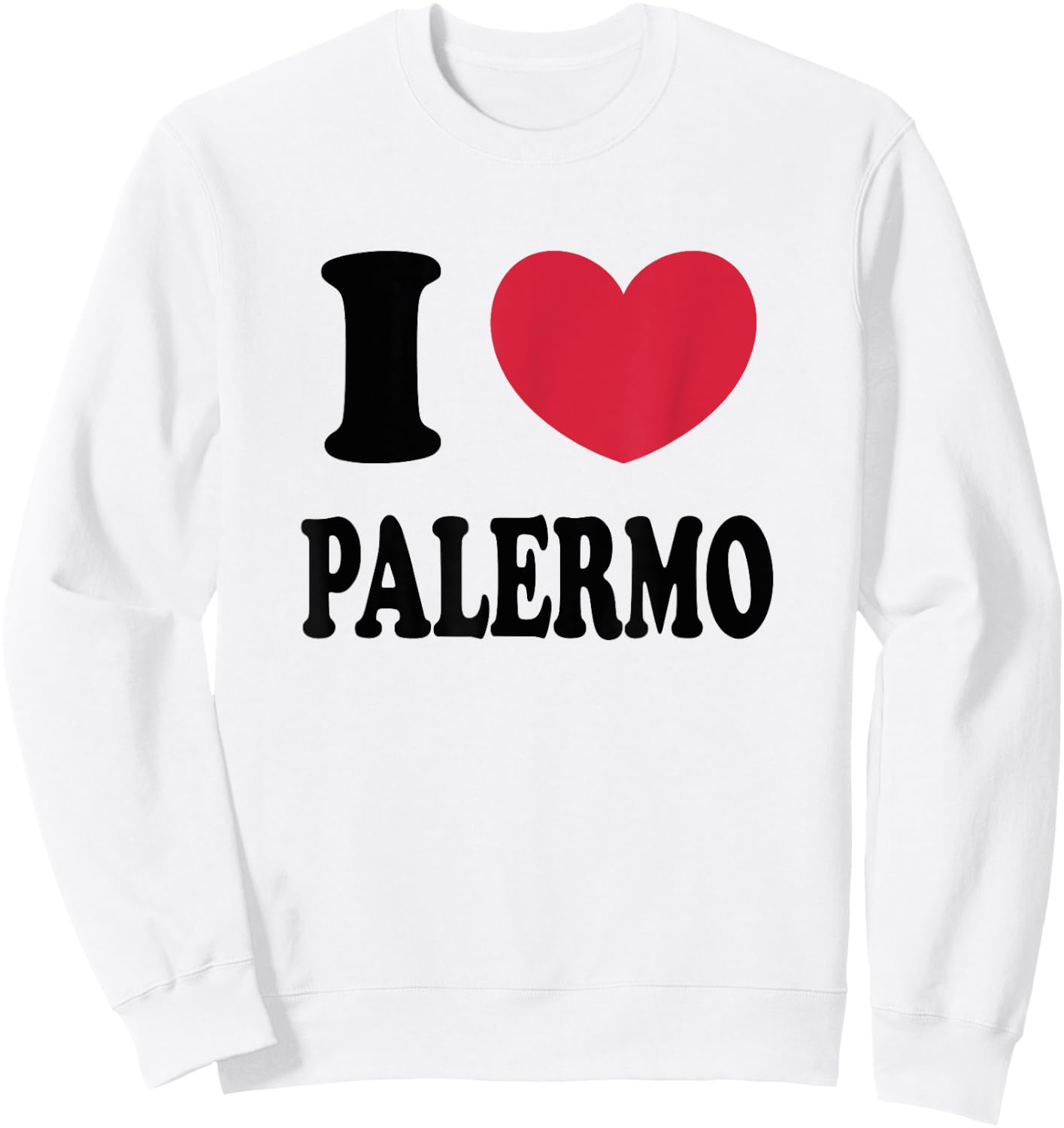 I Love Palermo Sweatshirt - Sweatshirt | White