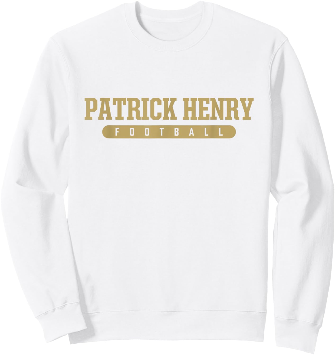 Patrick Henry High School Football Sweatshirt - Sweatshirt | White
