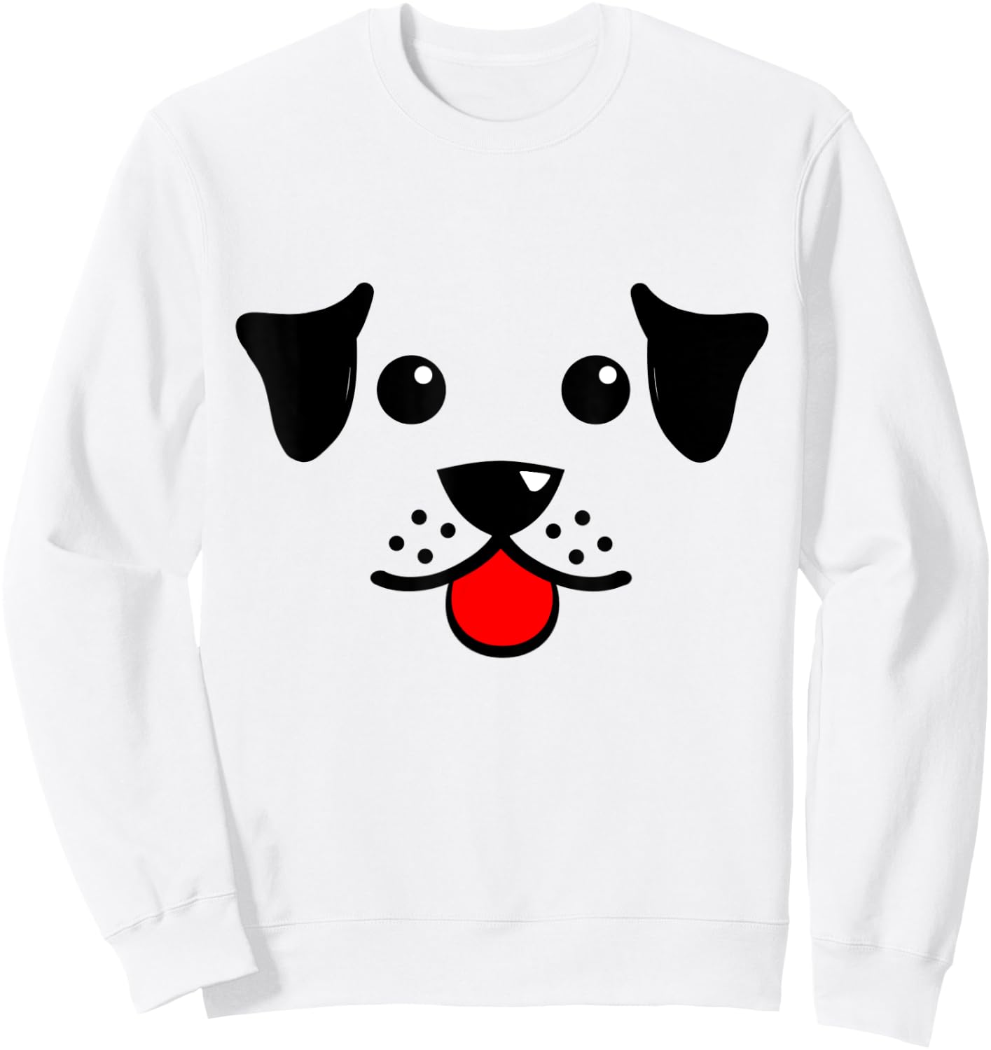 Cute Puppy Dog Face For Dog And Puppy Lovers Men Women Kids Sweatshirt - Sweatshirt | White