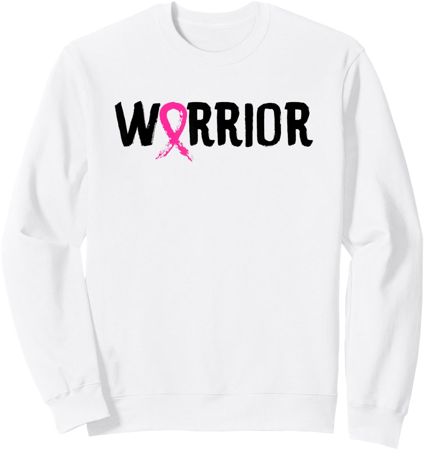 Warrior - Breast Cancer Awareness Shirt Gift Sweatshirt - Sweatshirt | White