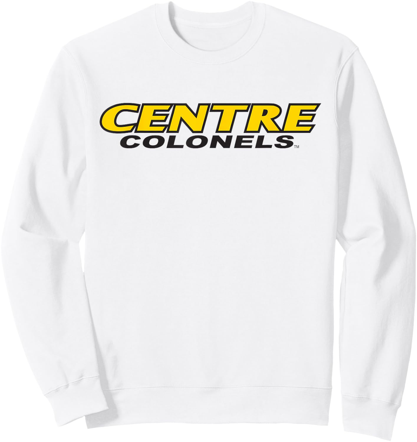 Centre College Colonels Text Logo Sweatshirt - Sweatshirt | White