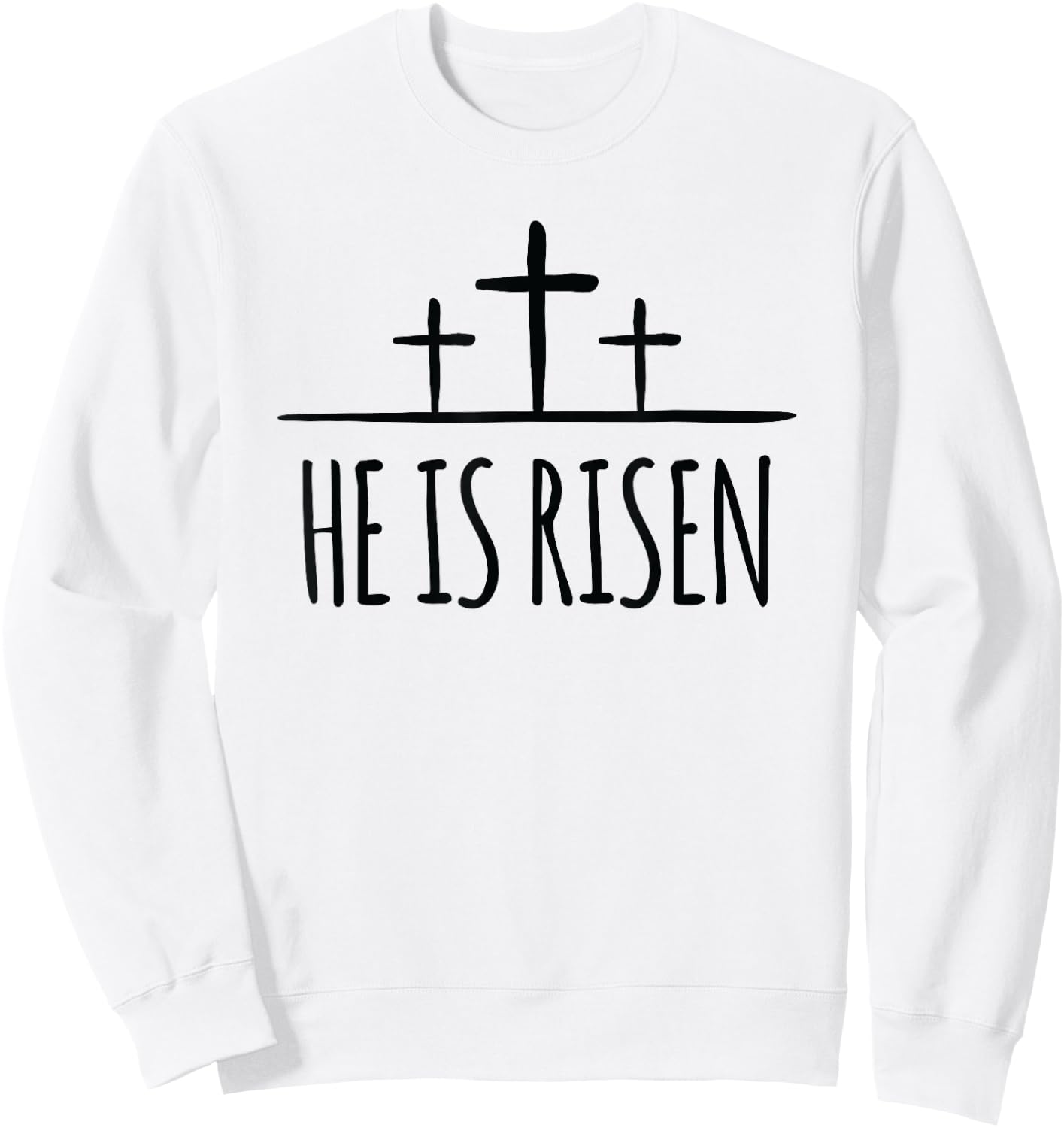 Jesus Christ Is Risen Shirt Men Women Christians Easter Sweatshirt - Sweatshirt | White