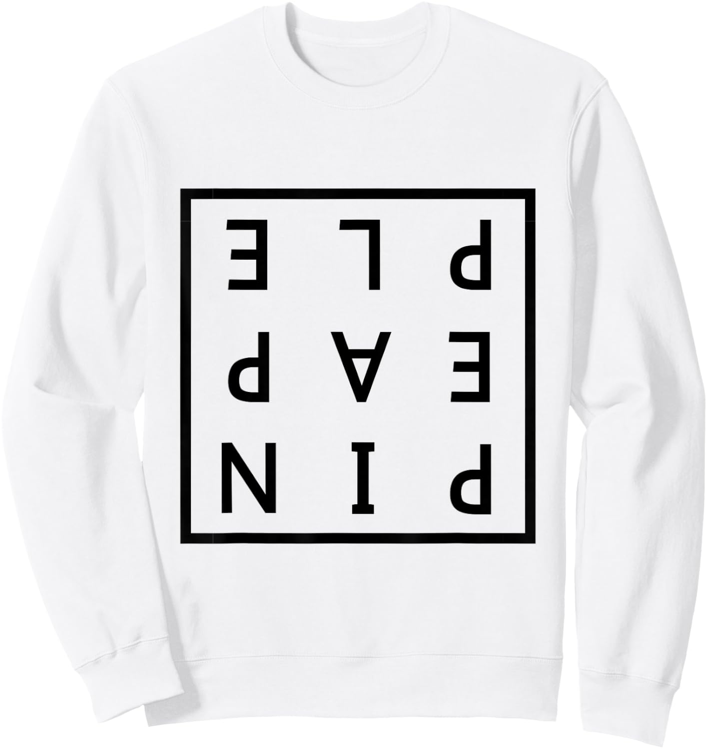 Upside Down Pineapple Swinger Lifestyle Naughty Adult Humor Sweatshirt - Sweatshirt | White