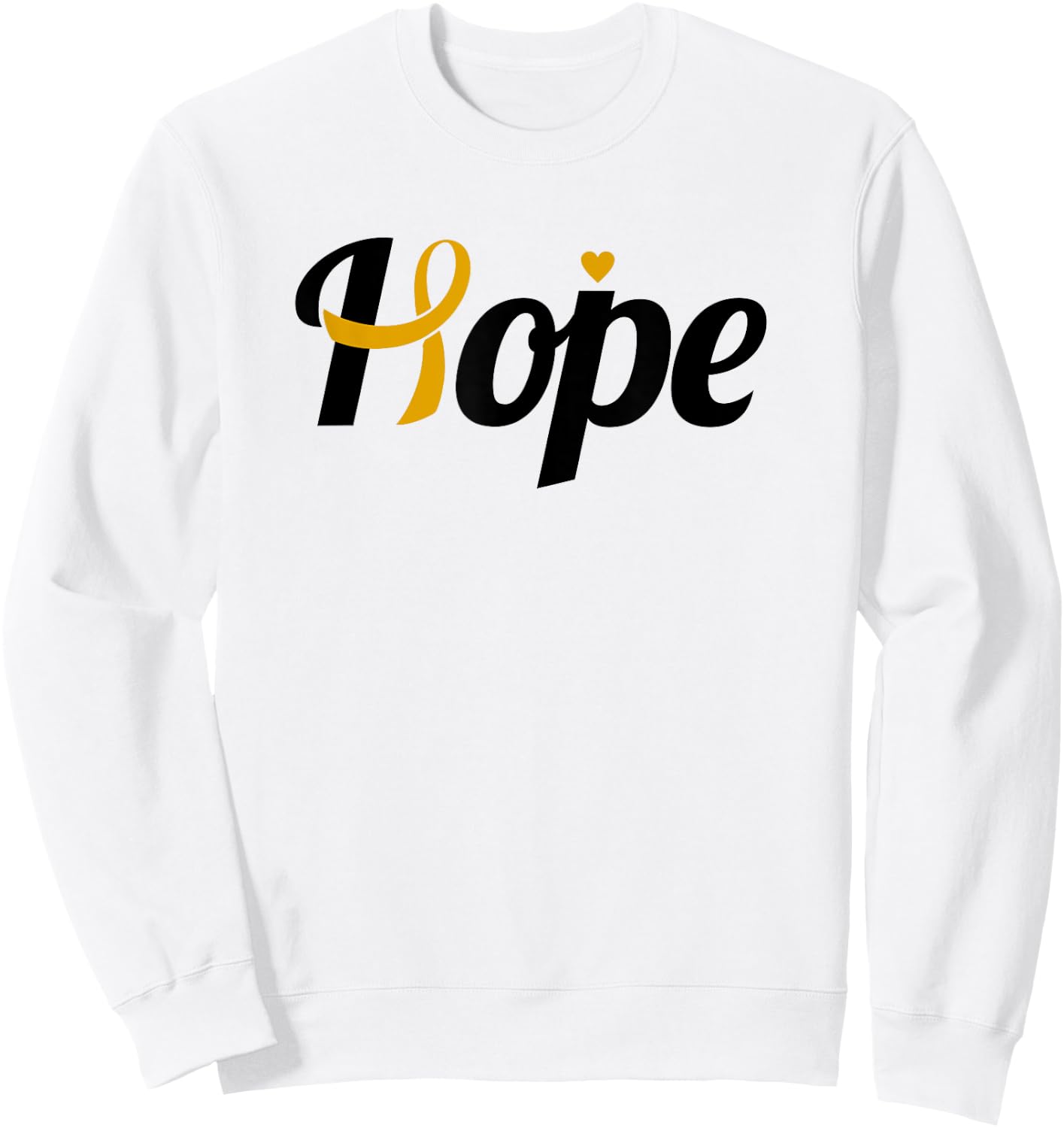 Hope - Childhood Cancer Support Shirt For Childhood Cancer Sweatshirt - Sweatshirt | White