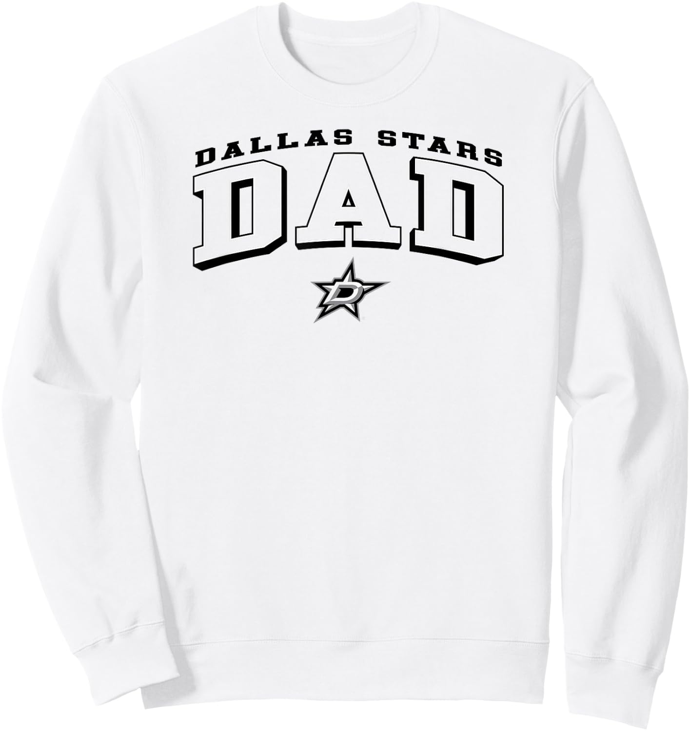 Dallas Stars Dad Arch Green NHL Officially Licensed Sweatshirt - Sweatshirt | White