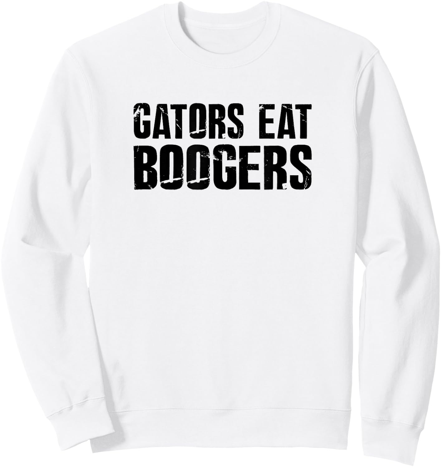 Gators Eat Boogers Red Sweatshirt - Sweatshirt | White